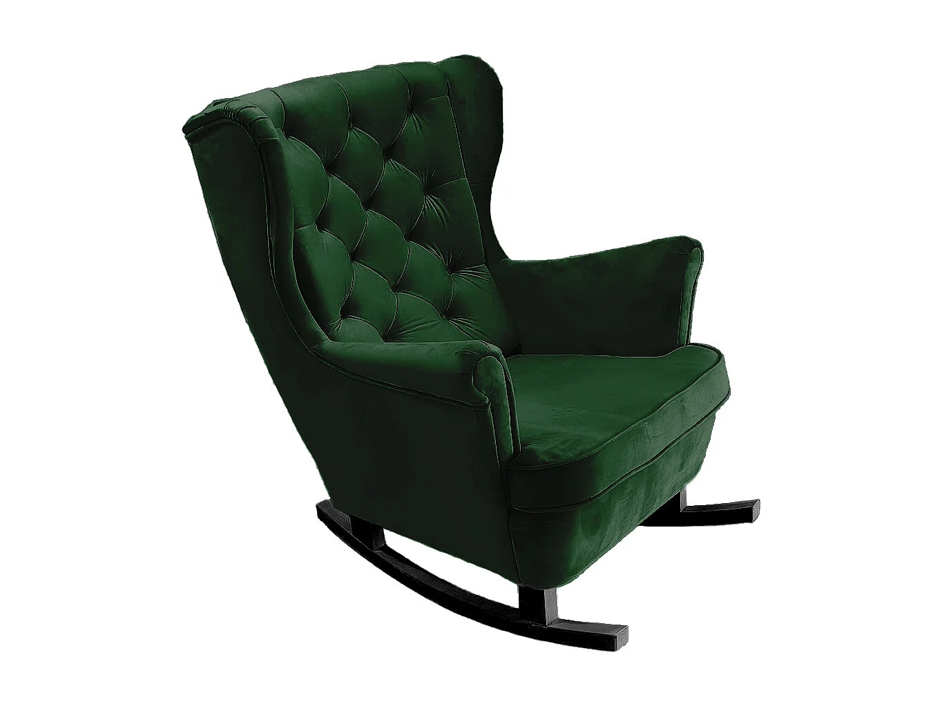 Fotel Relax z Tapicerowanym Siedzeniem i Podłokietnikami, Fotel TV 102x81x95cm Zielony_29847 3862519 - obrazek 1