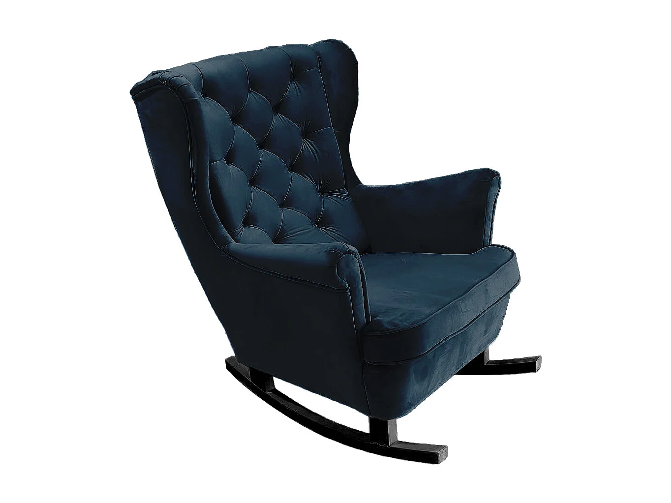 Fotel Relax z Tapicerowanym Siedzeniem i Podłokietnikami, Fotel TV 102x81x95cm Niebieski_29865 3862520 - obrazek 1