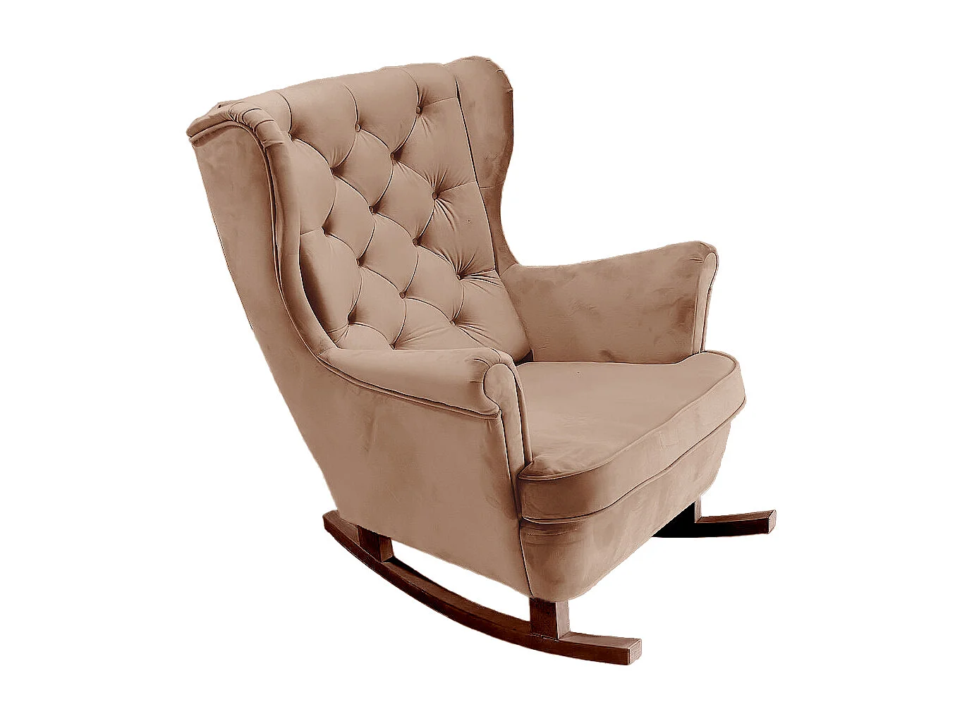 Fotel Relax z Tapicerowanym Siedzeniem i Podłokietnikami, Fotel TV 102x81x95cm Cappuccino_29840 3862524 - obrazek 1