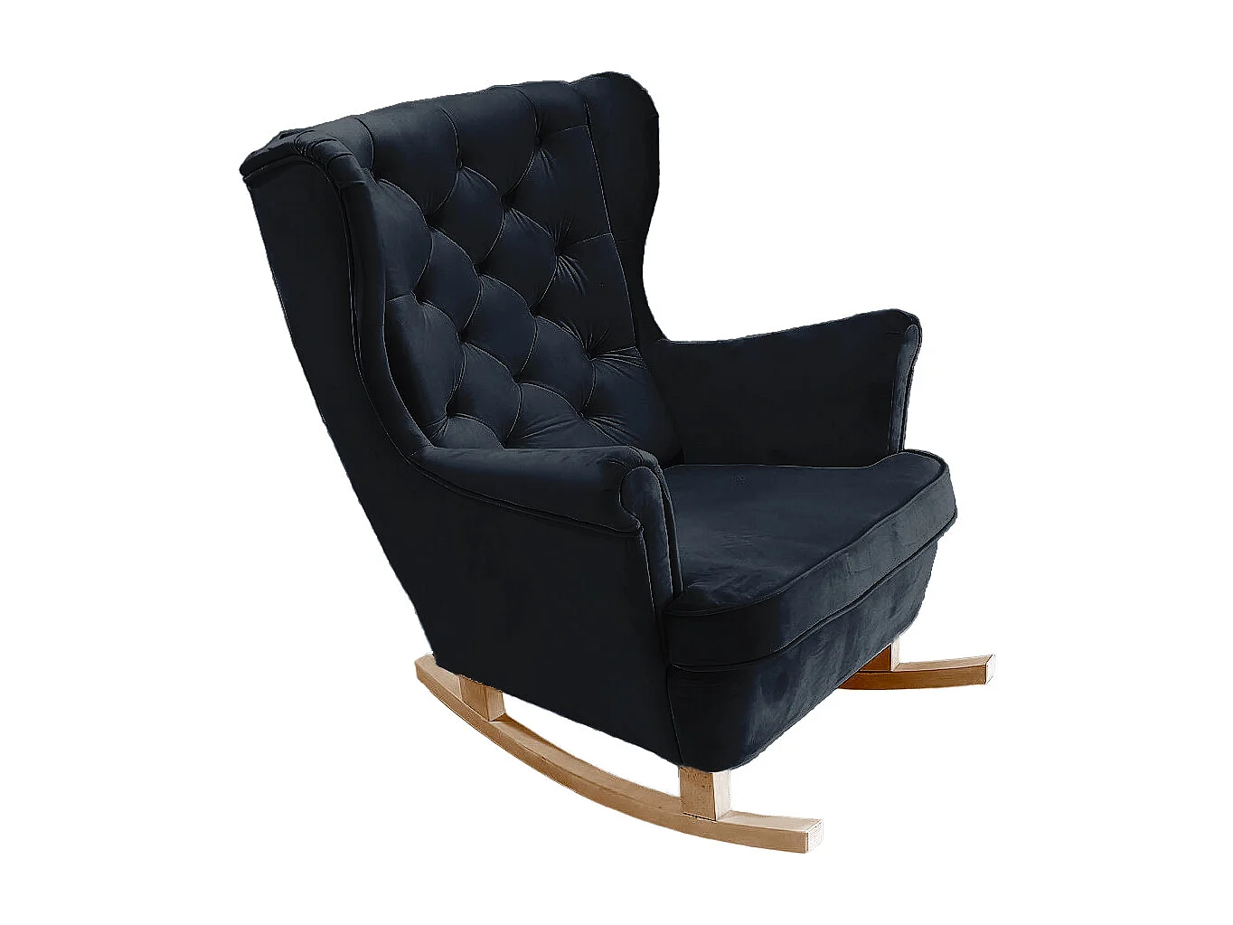 Fotel Relax z Tapicerowanym Siedzeniem i Podłokietnikami, Fotel TV 102x81x95cm Czarny_29863 3862527 - obrazek 1