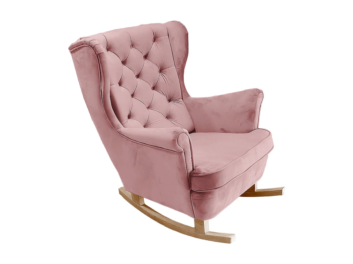 Fotel Relax z Tapicerowanym Siedzeniem i Podłokietnikami, Fotel TV 102x81x95cm Różowy_29838 3862529 - obrazek 1