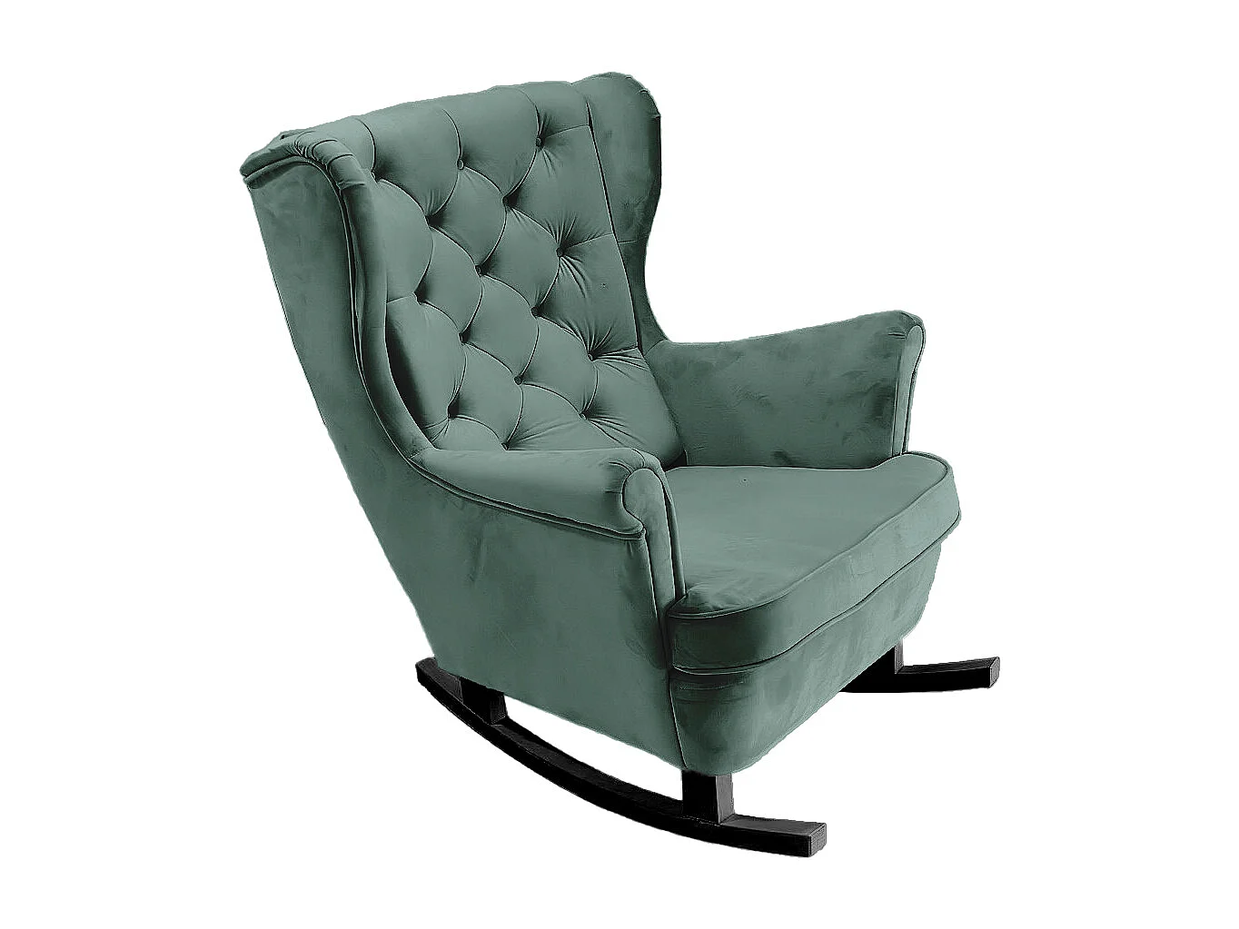 Fotel Relax z Tapicerowanym Siedzeniem i Podłokietnikami, Fotel TV 102x81x95cm Zielony_29853 3862530 - obrazek 1