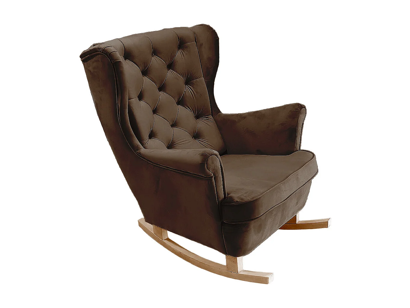 Fotel Relax z Tapicerowanym Siedzeniem i Podłokietnikami, Fotel TV 102x81x95cm Ciemnobrązowy_29827 3862539 - obrazek 1