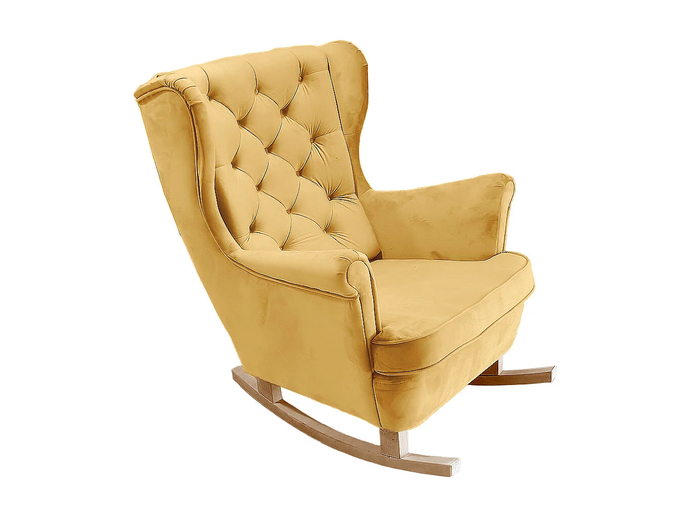 Fotel Relax z Tapicerowanym Siedzeniem i Podłokietnikami, Fotel TV 102x81x95cm Złoty_29822 3862546 - obrazek 1