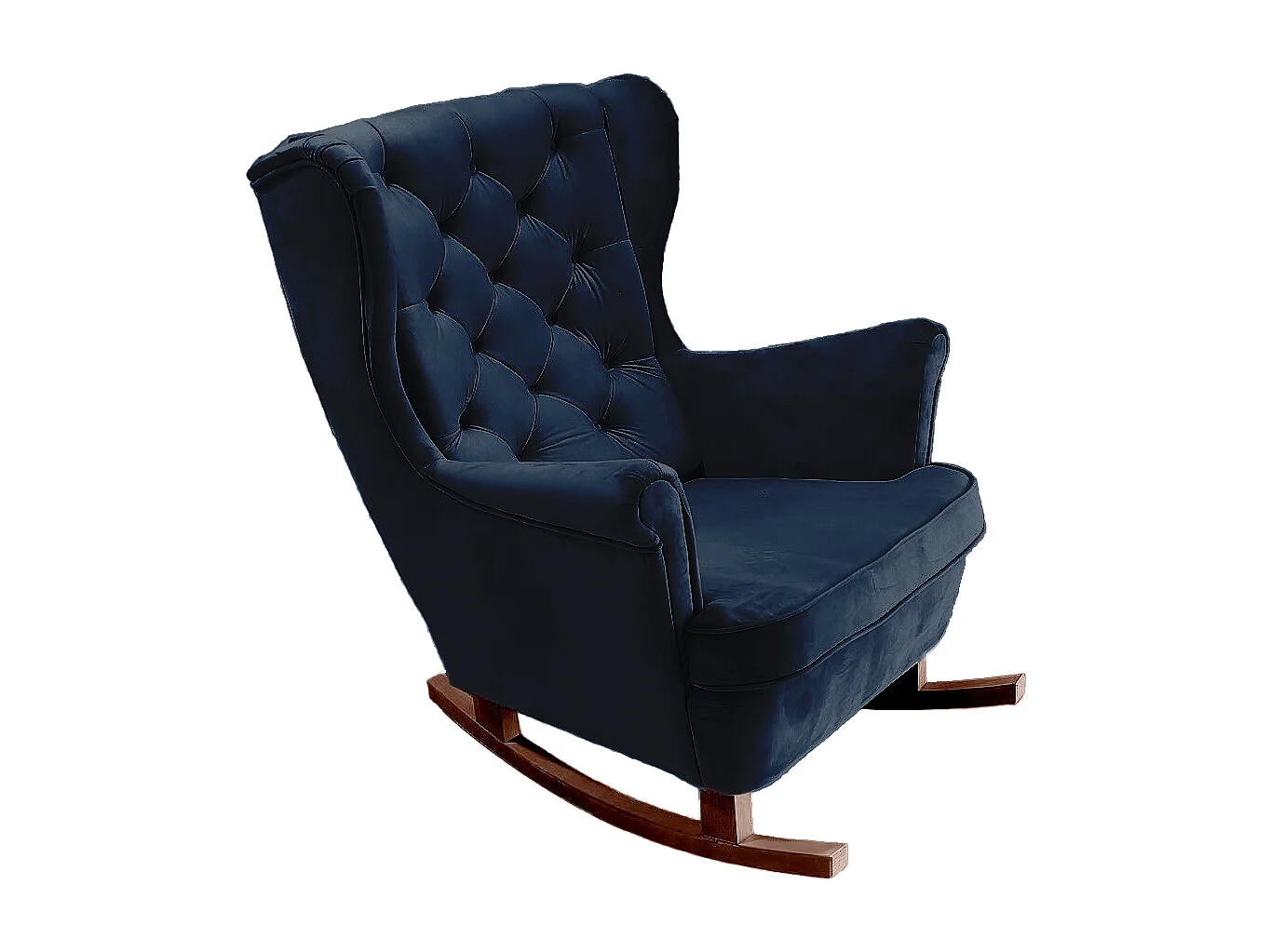 Fotel Relax z Tapicerowanym Siedzeniem i Podłokietnikami, Fotel TV 102x81x95cm Niebieski_29864 3862549 - obrazek 1