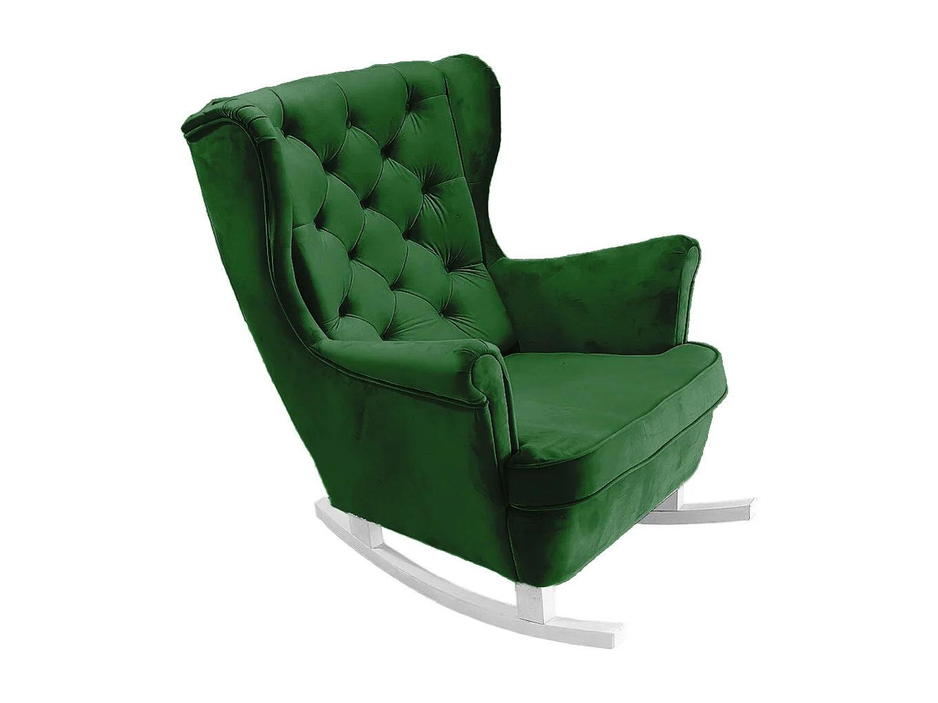Fotel Relax z Tapicerowanym Siedzeniem i Podłokietnikami, Fotel TV 102x81x95cm Zielony_29849 3862560 - obrazek 1