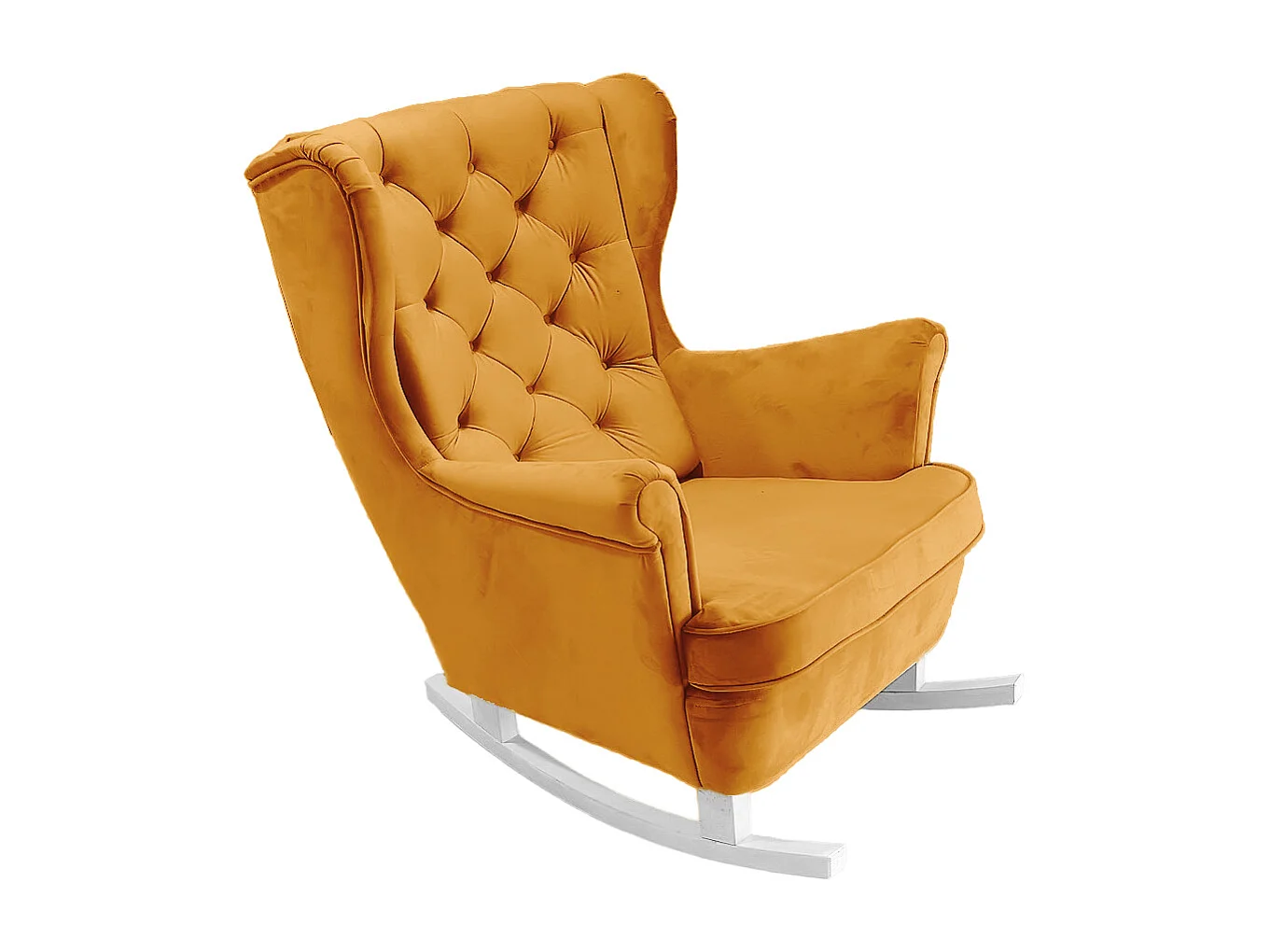 Fotel Relax z Tapicerowanym Siedzeniem i Podłokietnikami, Fotel TV 102x81x95cm Złoty_29821 3862565 - obrazek 1