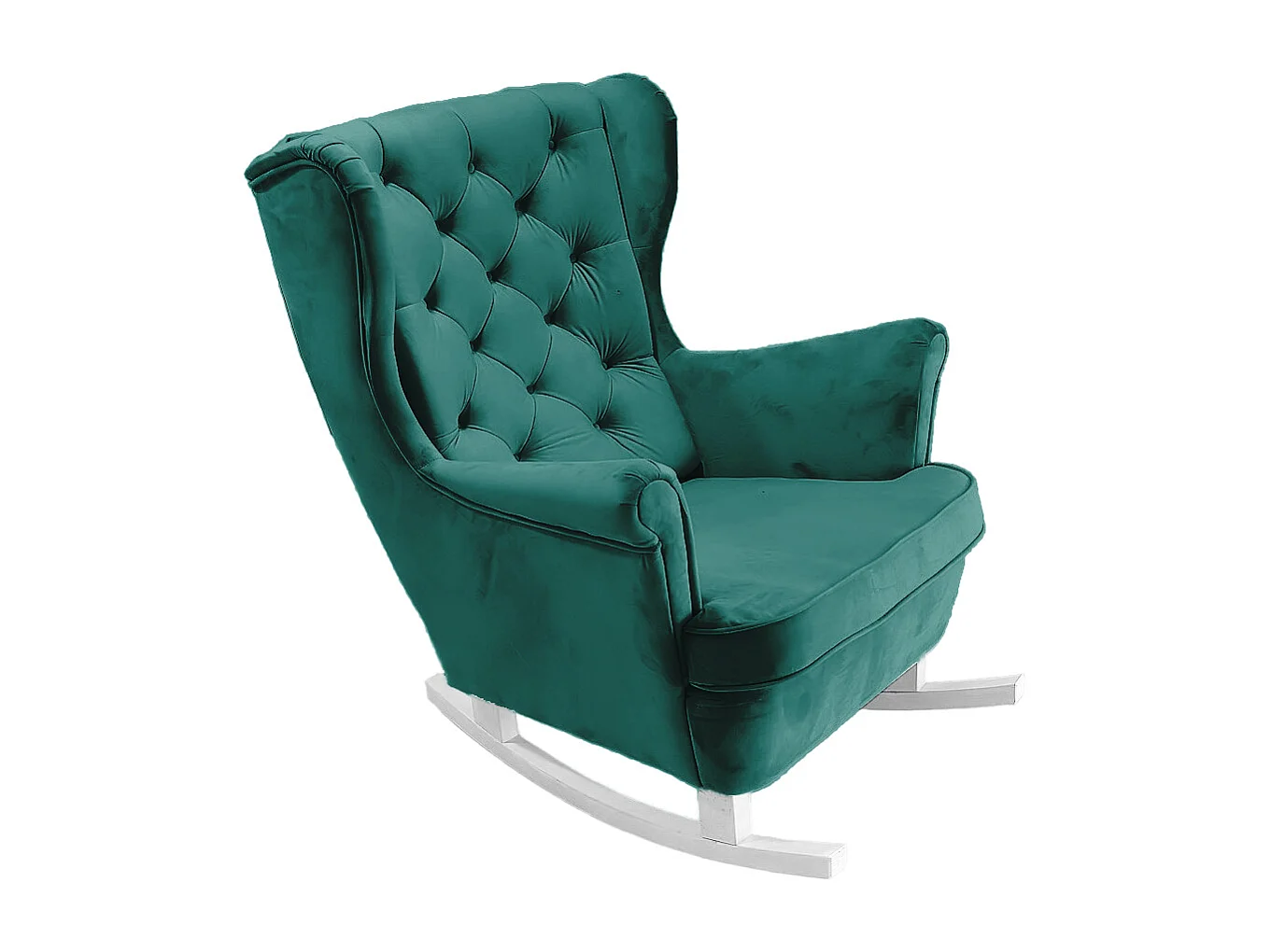 Fotel Relax z Tapicerowanym Siedzeniem i Podłokietnikami, Fotel TV 102x81x95cm Zielony_29850 3862570 - obrazek 1