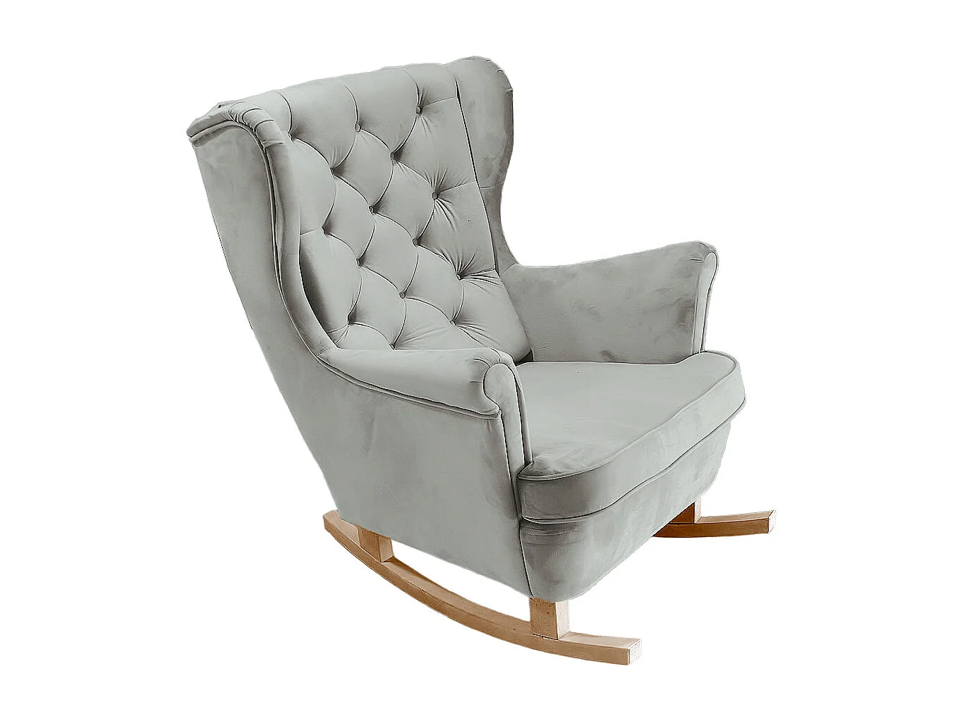 Fotel Relax z Tapicerowanym Siedzeniem i Podłokietnikami, Fotel TV 102x81x95cm Popiel_29855 3862574 - obrazek 1