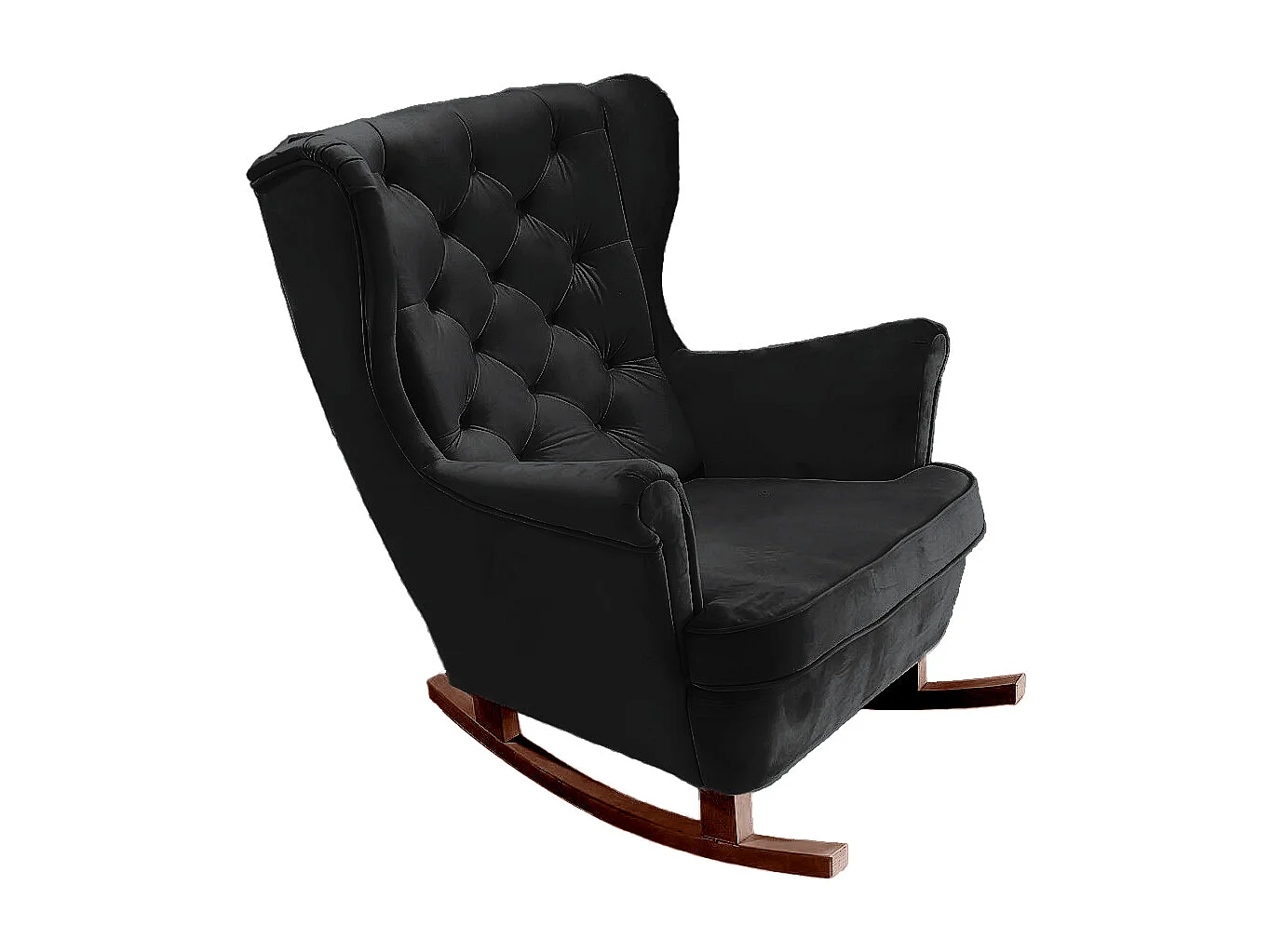 Fotel Relax z Tapicerowanym Siedzeniem i Podłokietnikami, Fotel TV 102x81x95cm Czarny_29861 3862578 - obrazek 1