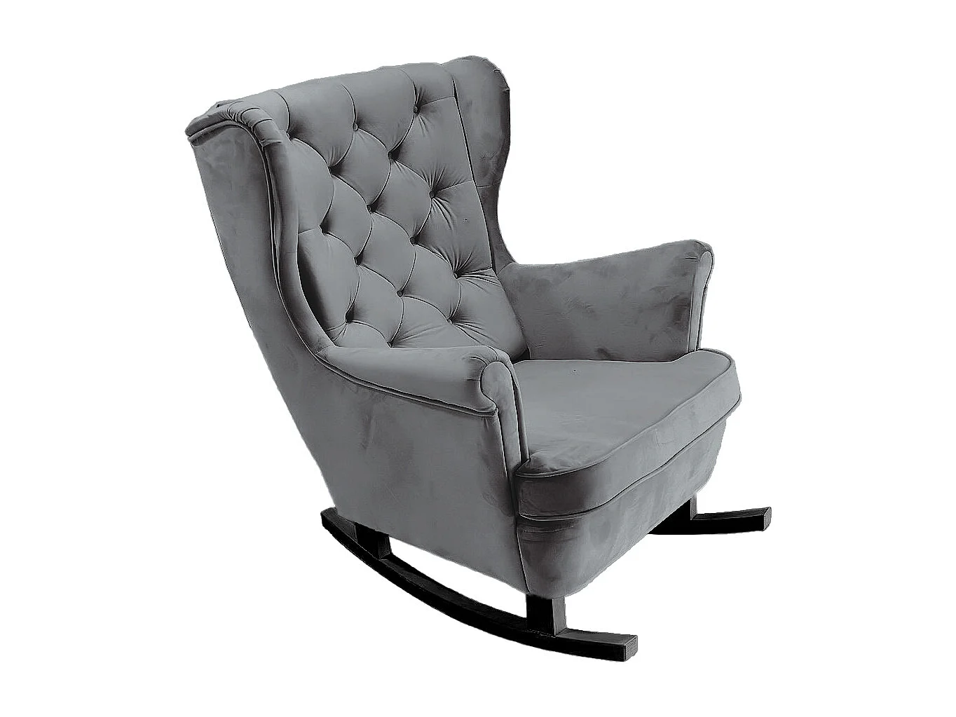 Fotel Relax z Tapicerowanym Siedzeniem i Podłokietnikami, Fotel TV 102x81x95cm Popiel_29858 3862588 - obrazek 1