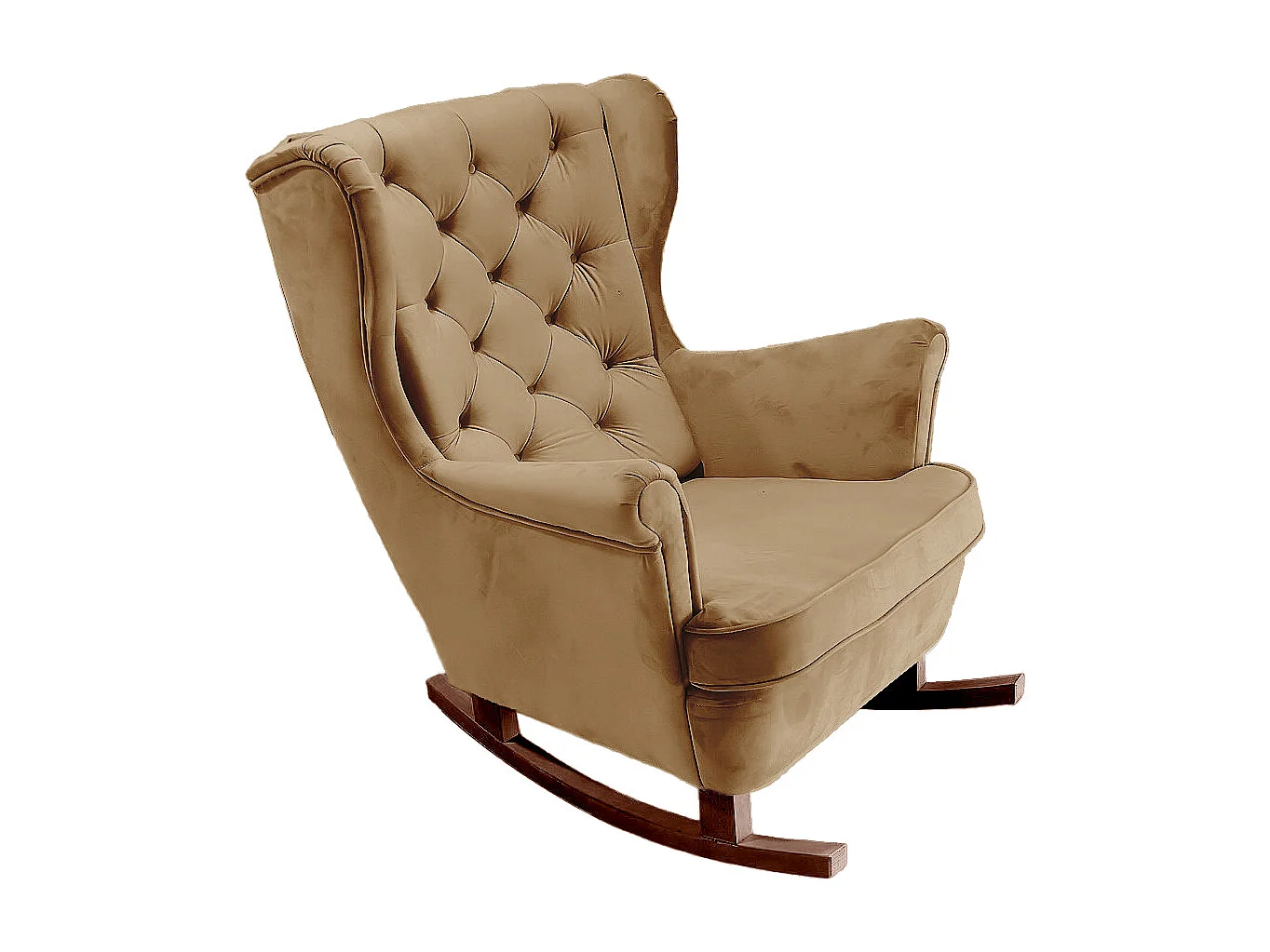 Fotel Relax z Tapicerowanym Siedzeniem i Podłokietnikami, Fotel TV 102x81x95cm Cappuccino_29807 3862594 - obrazek 1
