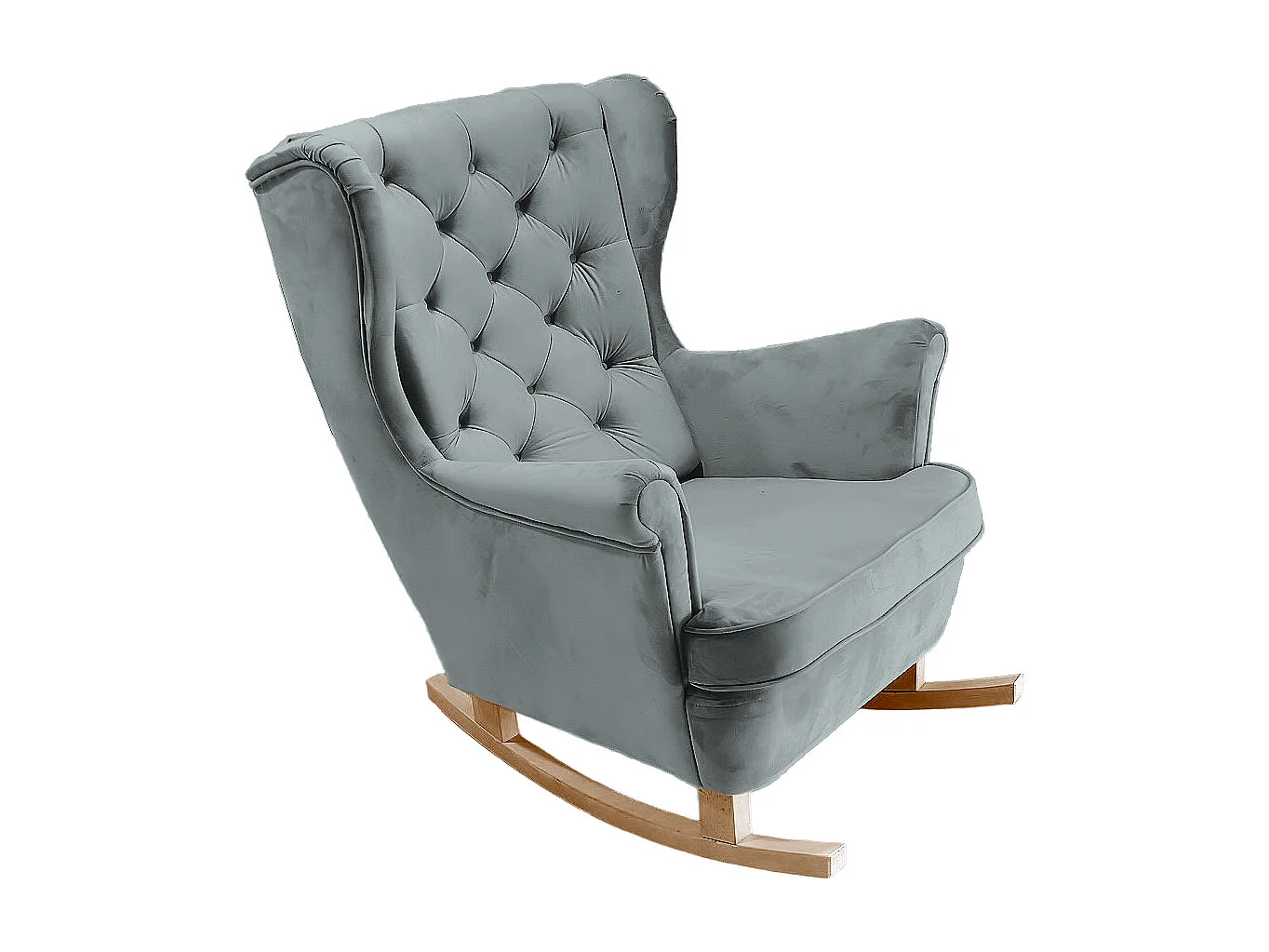 Fotel Relax z Tapicerowanym Siedzeniem i Podłokietnikami, Fotel TV 102x81x95cm Popiel_29859 3862593 - obrazek 1