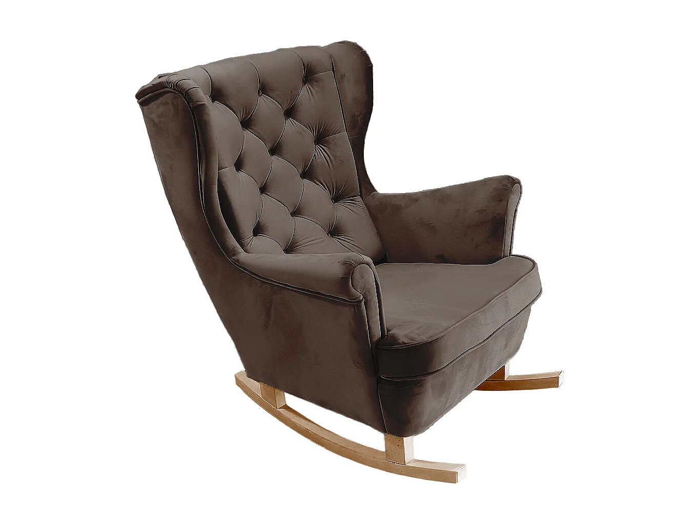 Fotel Relax z Tapicerowanym Siedzeniem i Podłokietnikami, Fotel TV 102x81x95cm Brązowy_29844 3862606 - obrazek 1