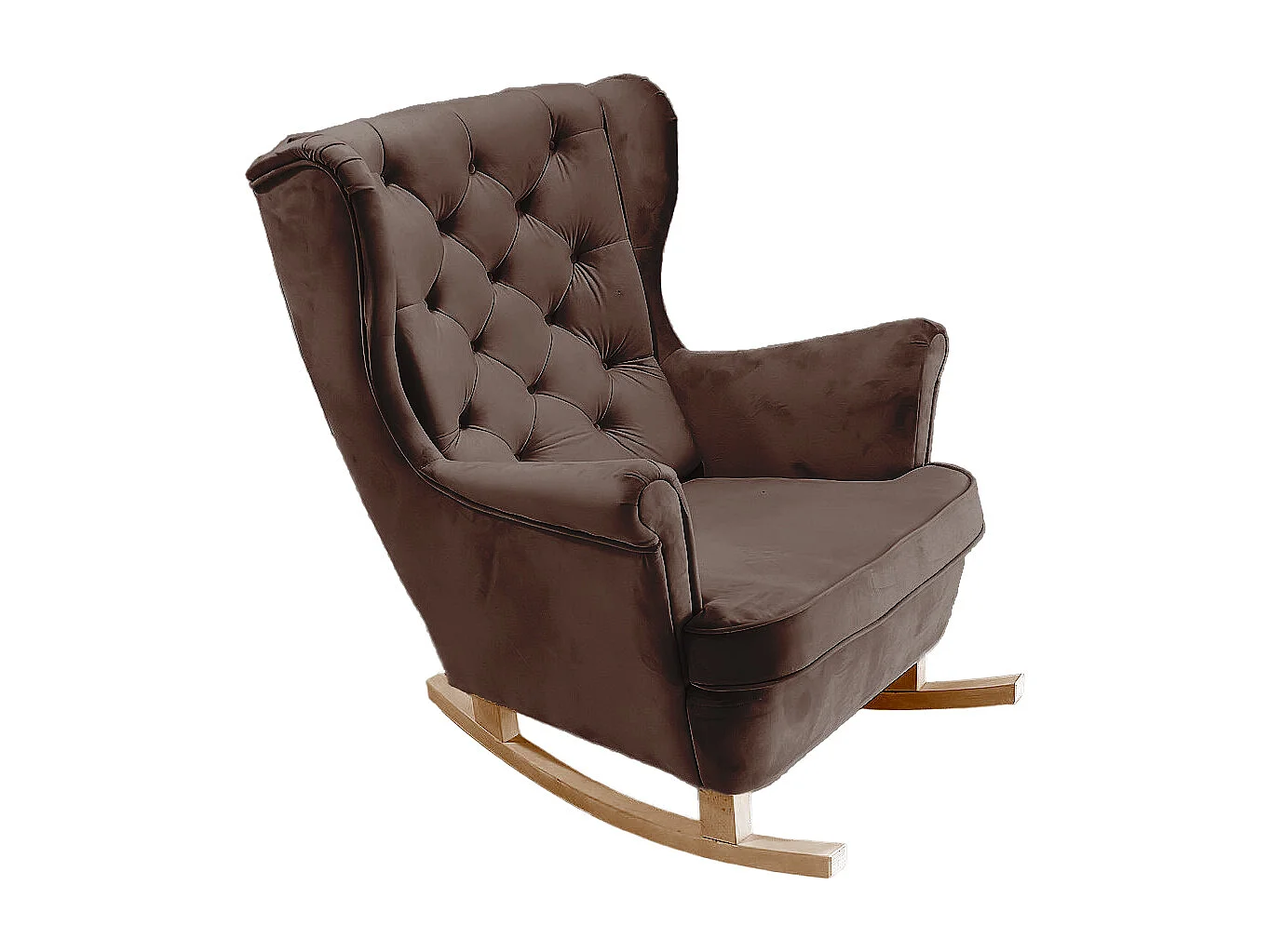 Fotel Relax z Tapicerowanym Siedzeniem i Podłokietnikami, Fotel TV 102x81x95cm Brązowy_29815 3862610 - obrazek 1