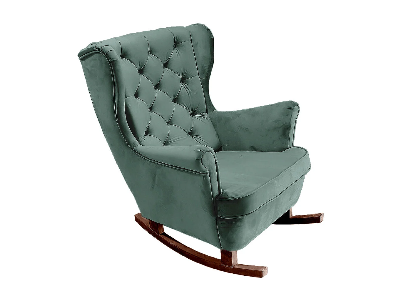 Fotel Relax z Tapicerowanym Siedzeniem i Podłokietnikami, Fotel TV 102x81x95cm Zielony_29853 3862617 - obrazek 1