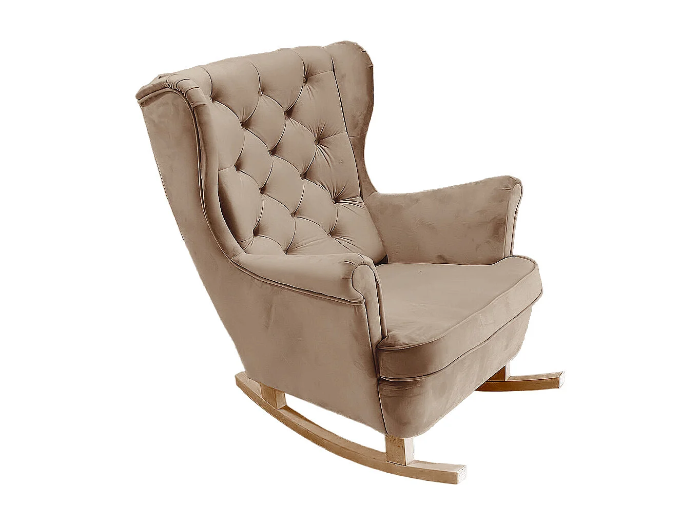 Fotel Relax z Tapicerowanym Siedzeniem i Podłokietnikami, Fotel TV 102x81x95cm Cappuccino_29809 3862618 - obrazek 1