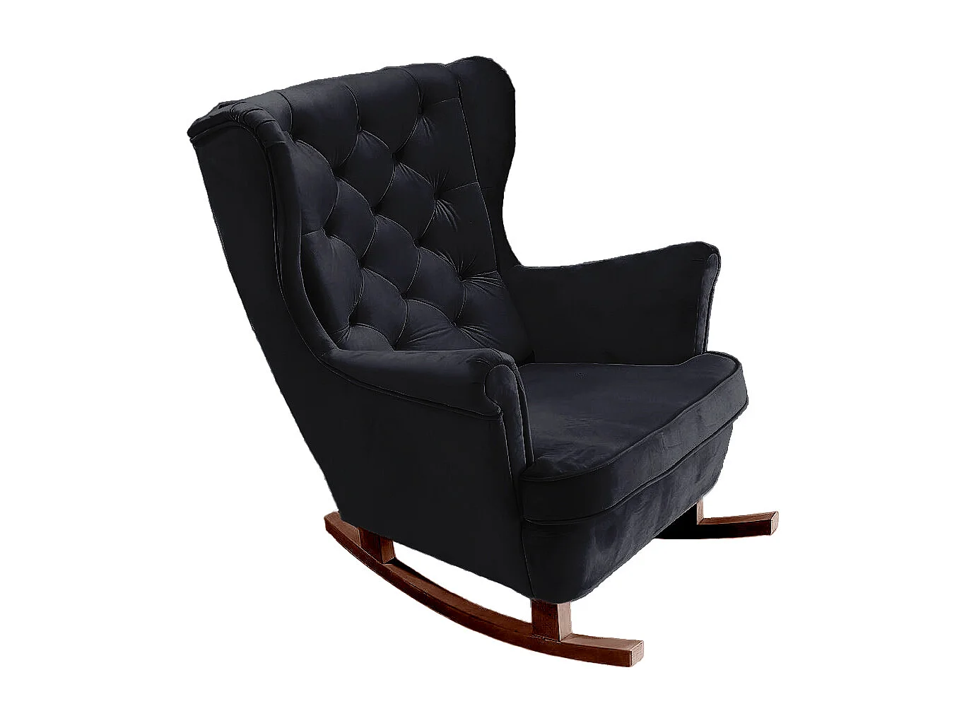 Fotel Relax z Tapicerowanym Siedzeniem i Podłokietnikami, Fotel TV 102x81x95cm Czarny_29862 3862621 - obrazek 1