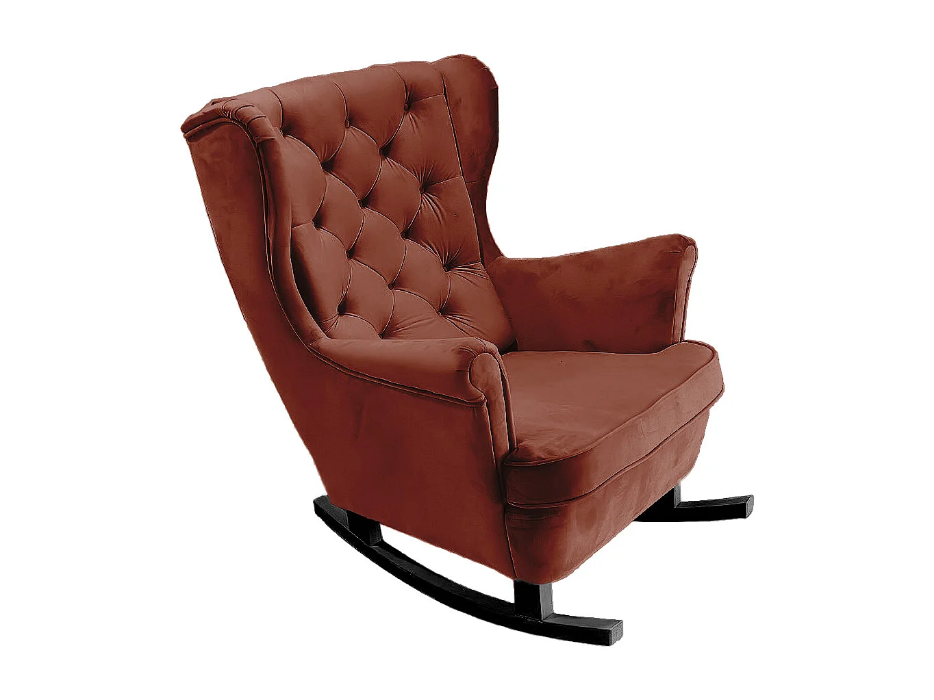 Fotel Relax z Tapicerowanym Siedzeniem i Podłokietnikami, Fotel TV 102x81x95cm Bordowy_29833 3862623 - obrazek 1