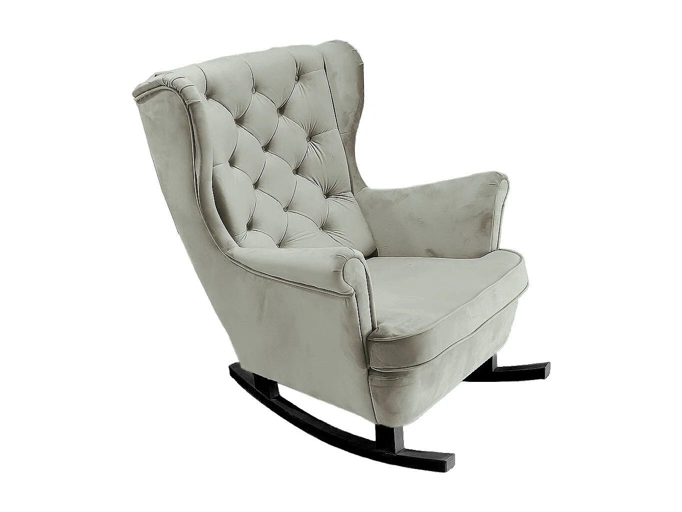 Fotel Relax z Tapicerowanym Siedzeniem i Podłokietnikami, Fotel TV 102x81x95cm Popiel_29856 3862625 - obrazek 1