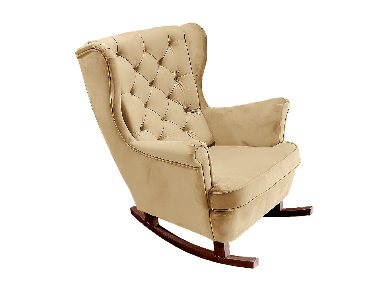 Fotel Relax z Tapicerowanym Siedzeniem i Podłokietnikami, Fotel TV 102x81x95cm Beżowy_29804 3862626 - obrazek 1