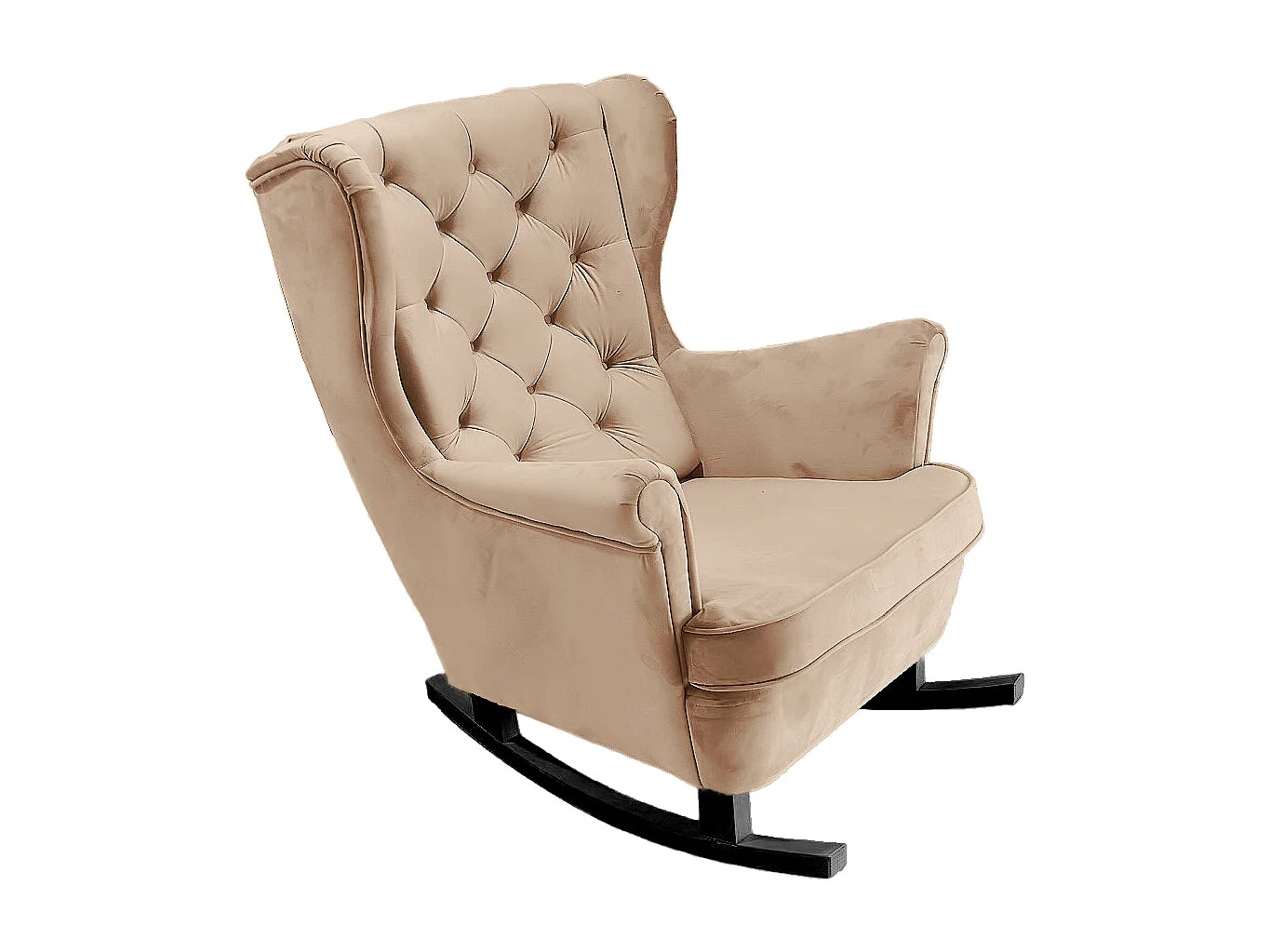 Fotel Relax z Tapicerowanym Siedzeniem i Podłokietnikami, Fotel TV 102x81x95cm Beżowy_29800 3862627 - obrazek 1