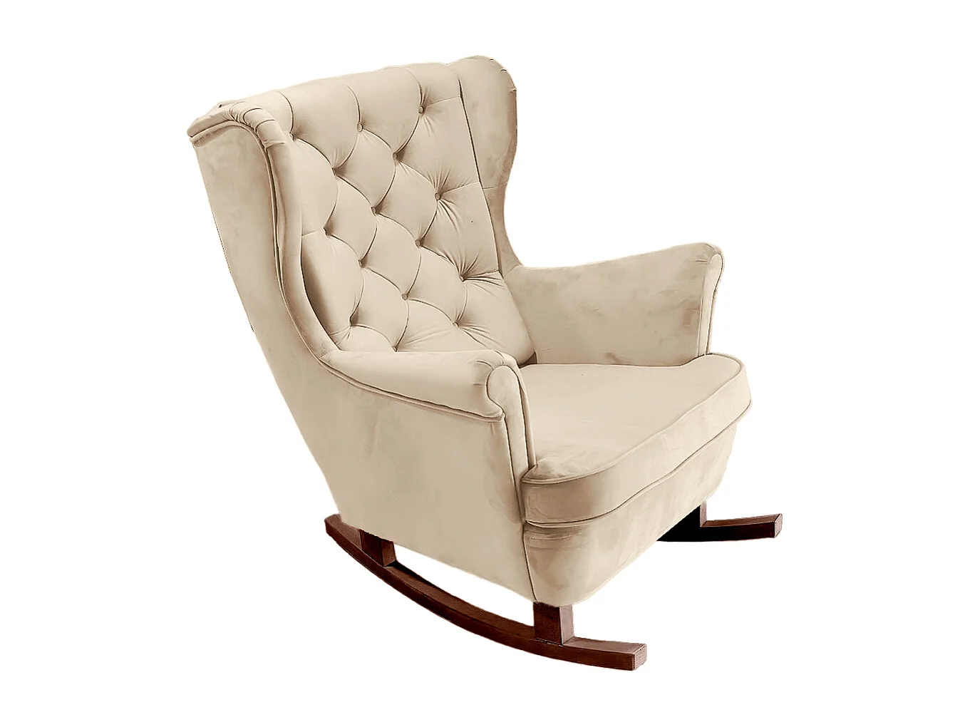 Fotel Relax z Tapicerowanym Siedzeniem i Podłokietnikami, Fotel TV 102x81x95cm Beżowy_29803 3862629 - obrazek 1