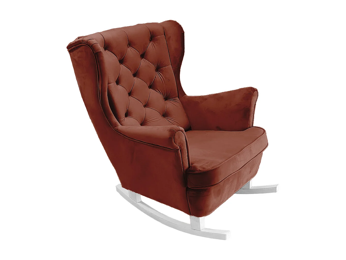 Fotel Relax z Tapicerowanym Siedzeniem i Podłokietnikami, Fotel TV 102x81x95cm Bordowy_29833 3862636 - obrazek 1