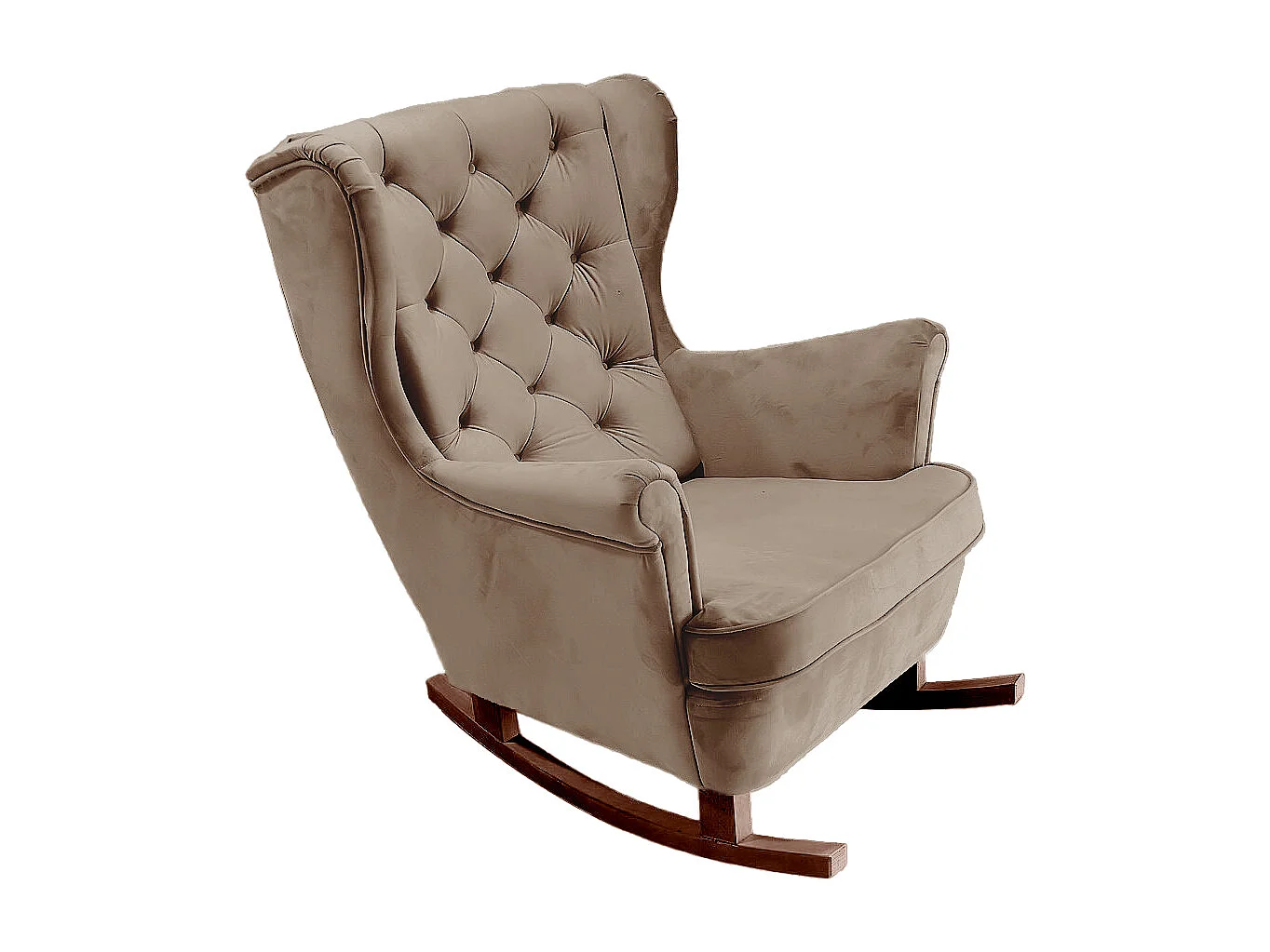 Fotel Relax z Tapicerowanym Siedzeniem i Podłokietnikami, Fotel TV 102x81x95cm Brązowy_29813 3862639 - obrazek 1