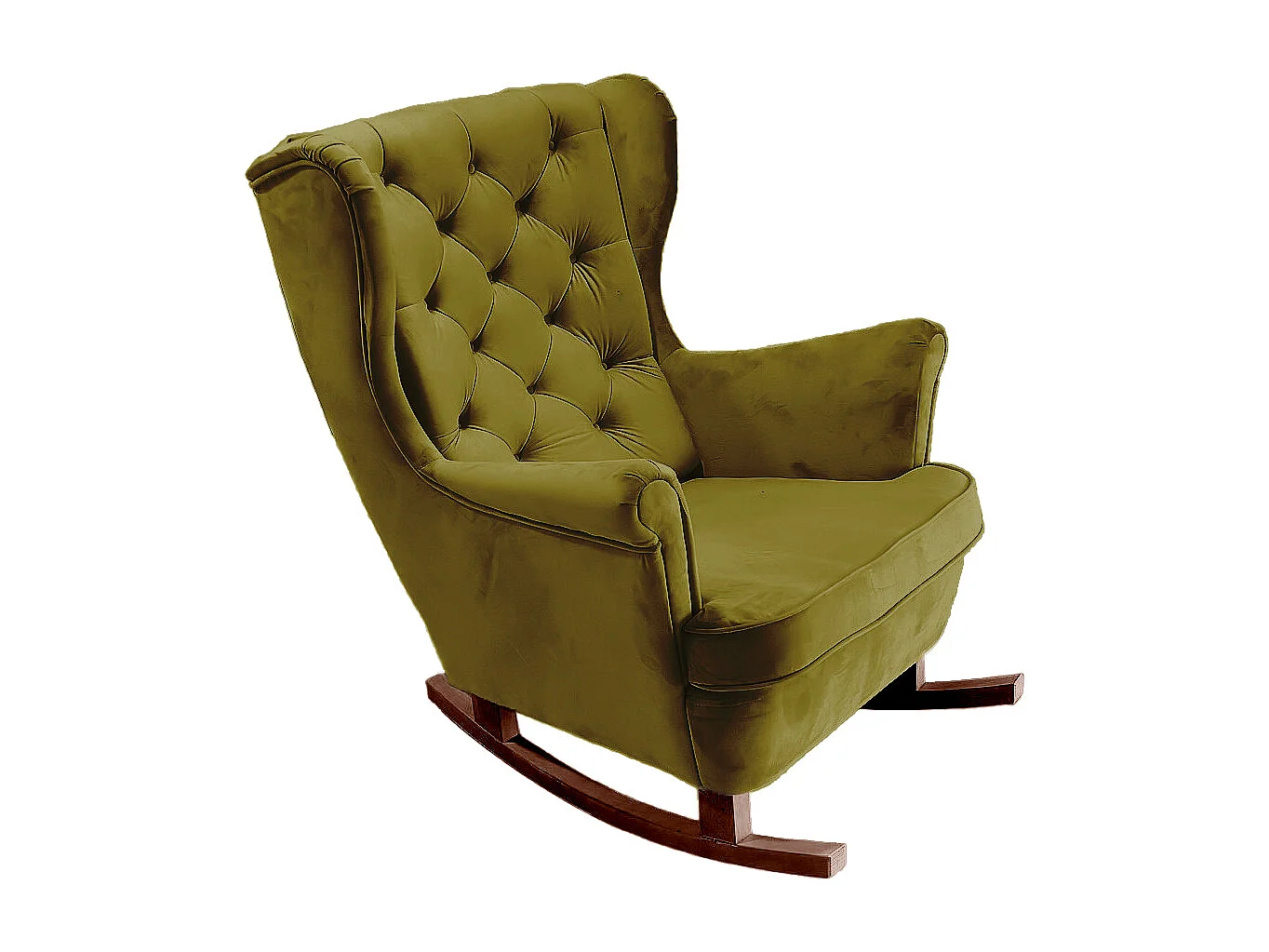 Fotel Relax z Tapicerowanym Siedzeniem i Podłokietnikami, Fotel TV 102x81x95cm Zielony_29846 3862638 - obrazek 1