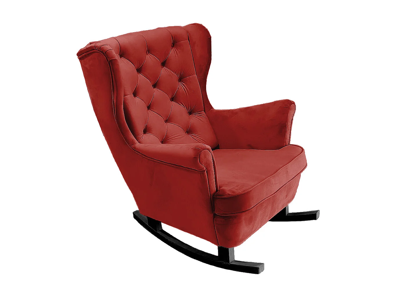 Fotel Relax z Tapicerowanym Siedzeniem i Podłokietnikami, Fotel TV 102x81x95cm Bordowy_29834 3862643 - obrazek 1