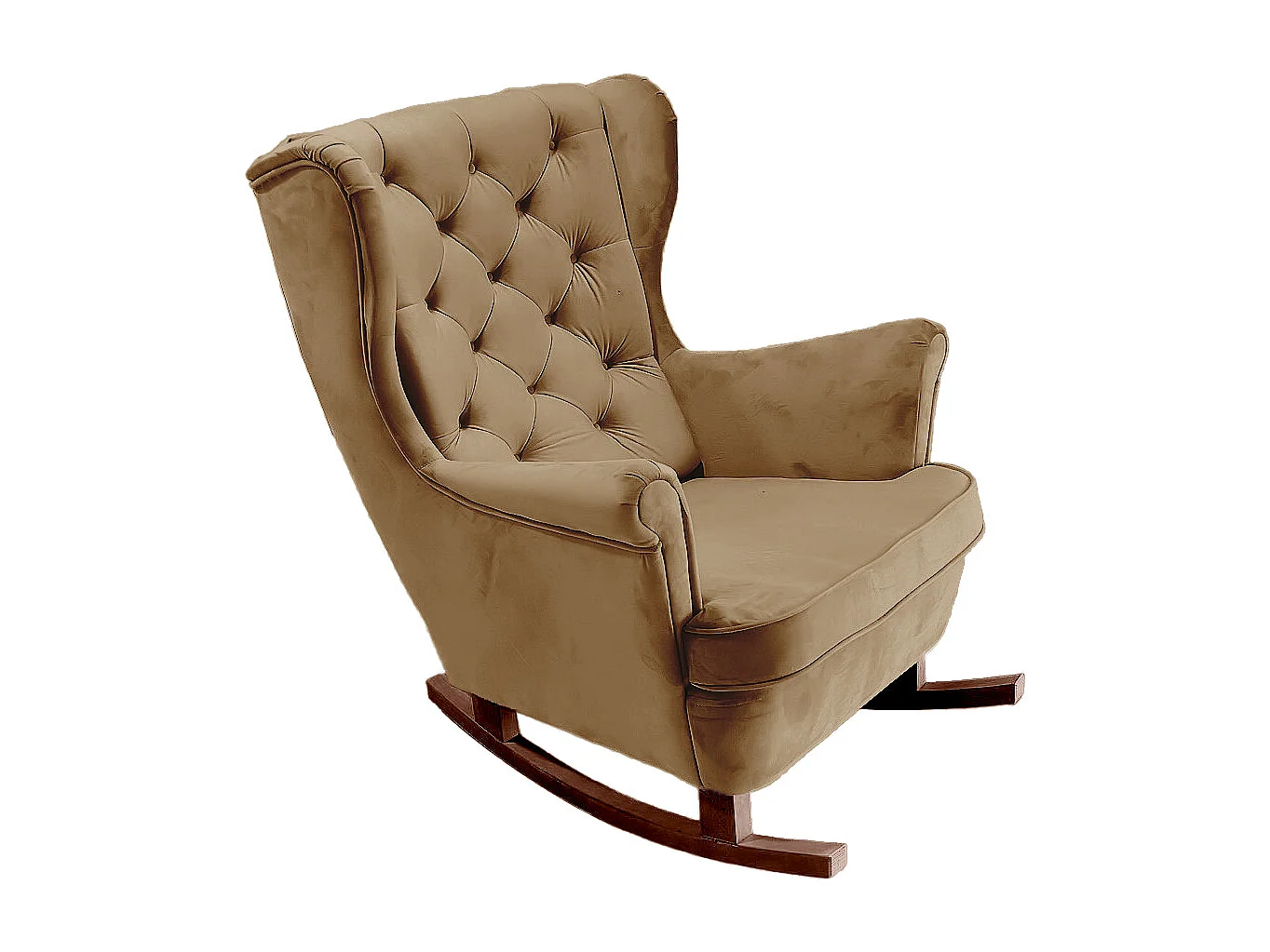 Fotel Relax z Tapicerowanym Siedzeniem i Podłokietnikami, Fotel TV 102x81x95cm Cappuccino_29808 3862645 - obrazek 1