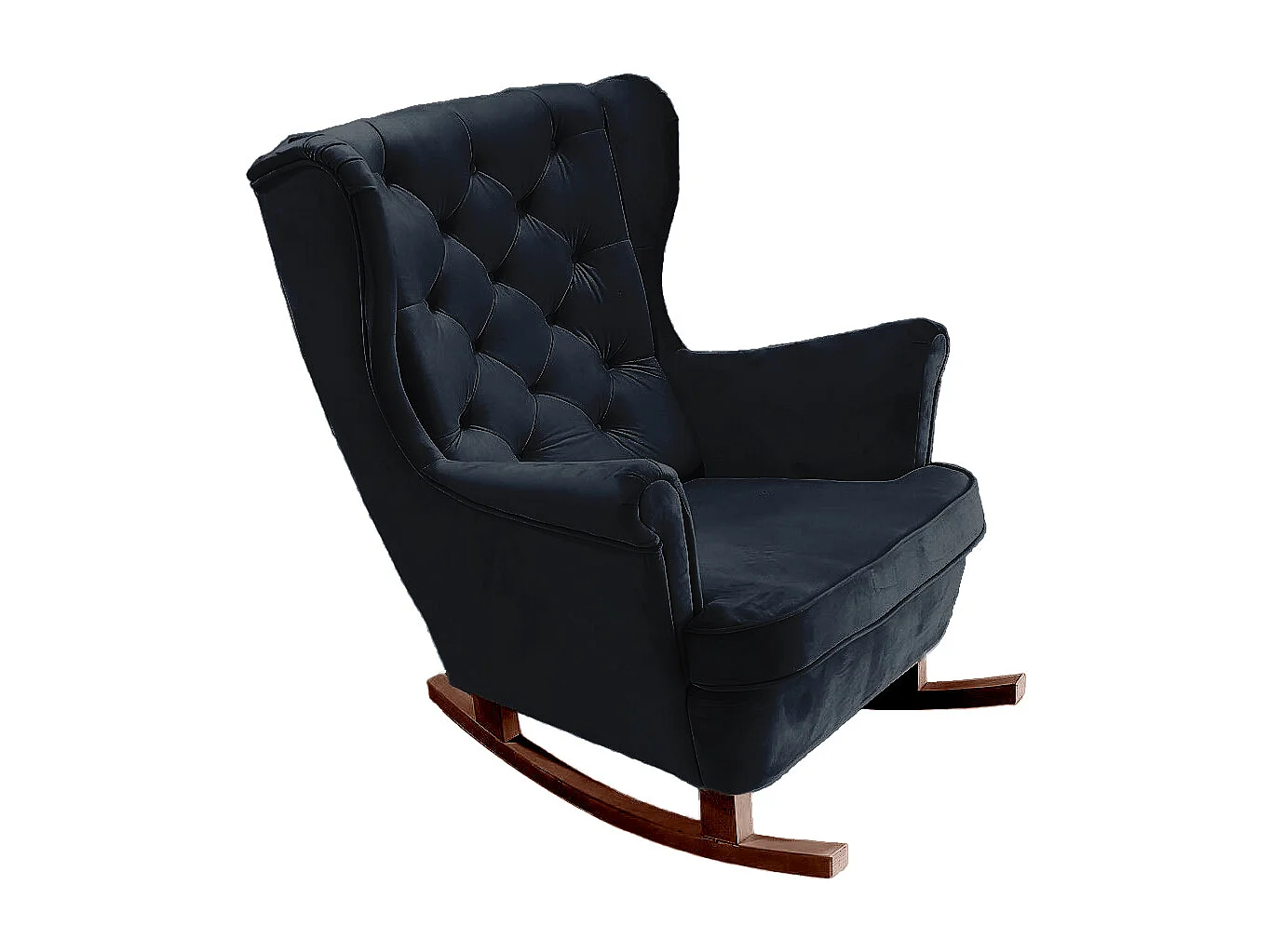 Fotel Relax z Tapicerowanym Siedzeniem i Podłokietnikami, Fotel TV 102x81x95cm Czarny_29863 3862651 - obrazek 1