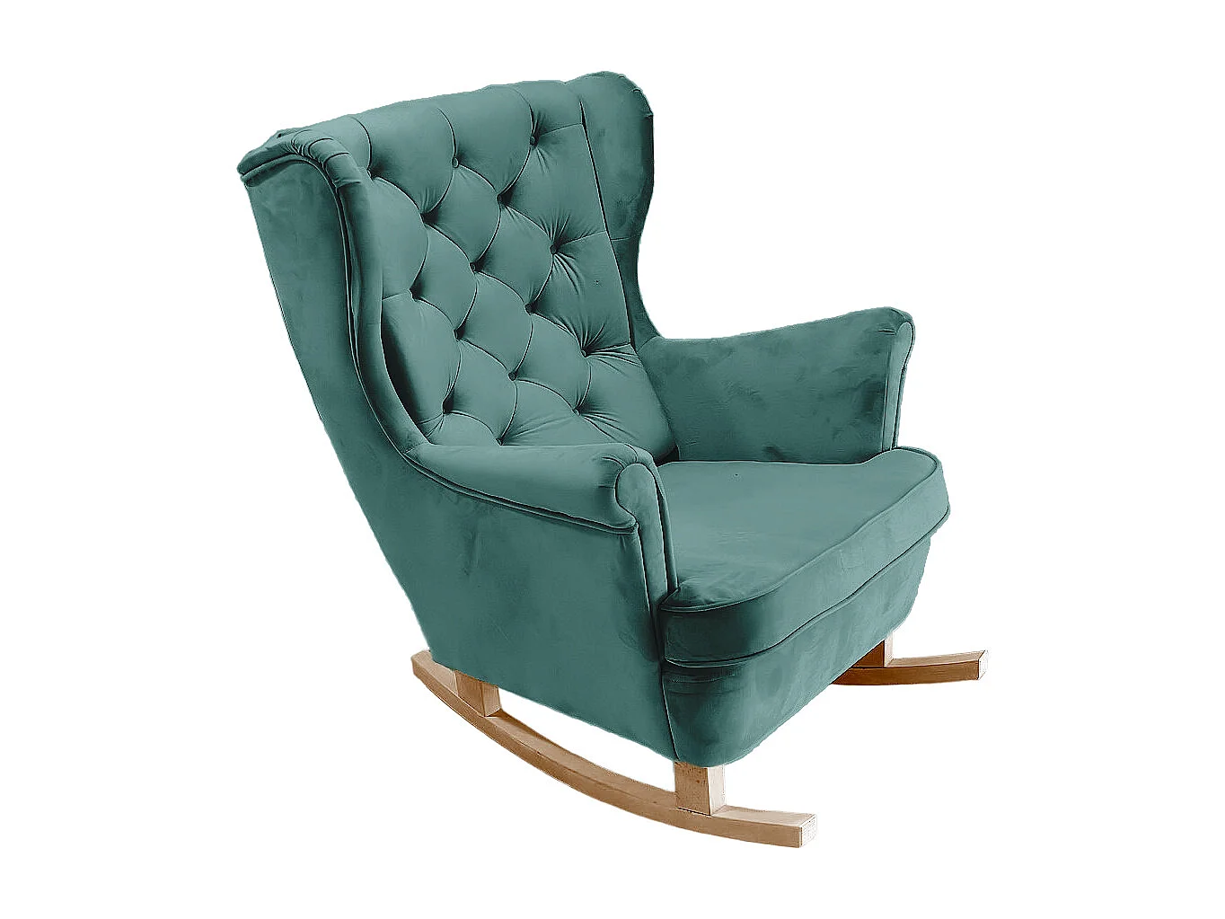 Fotel Relax z Tapicerowanym Siedzeniem i Podłokietnikami, Fotel TV 102x81x95cm Zielony_29854 3862662 - obrazek 1