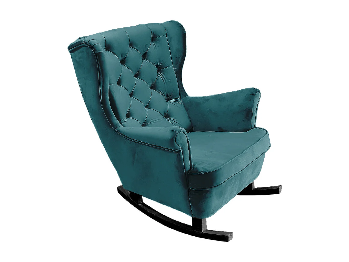 Fotel Relax z Tapicerowanym Siedzeniem i Podłokietnikami, Fotel TV 102x81x95cm Granatowy_29860 3862663 - obrazek 1