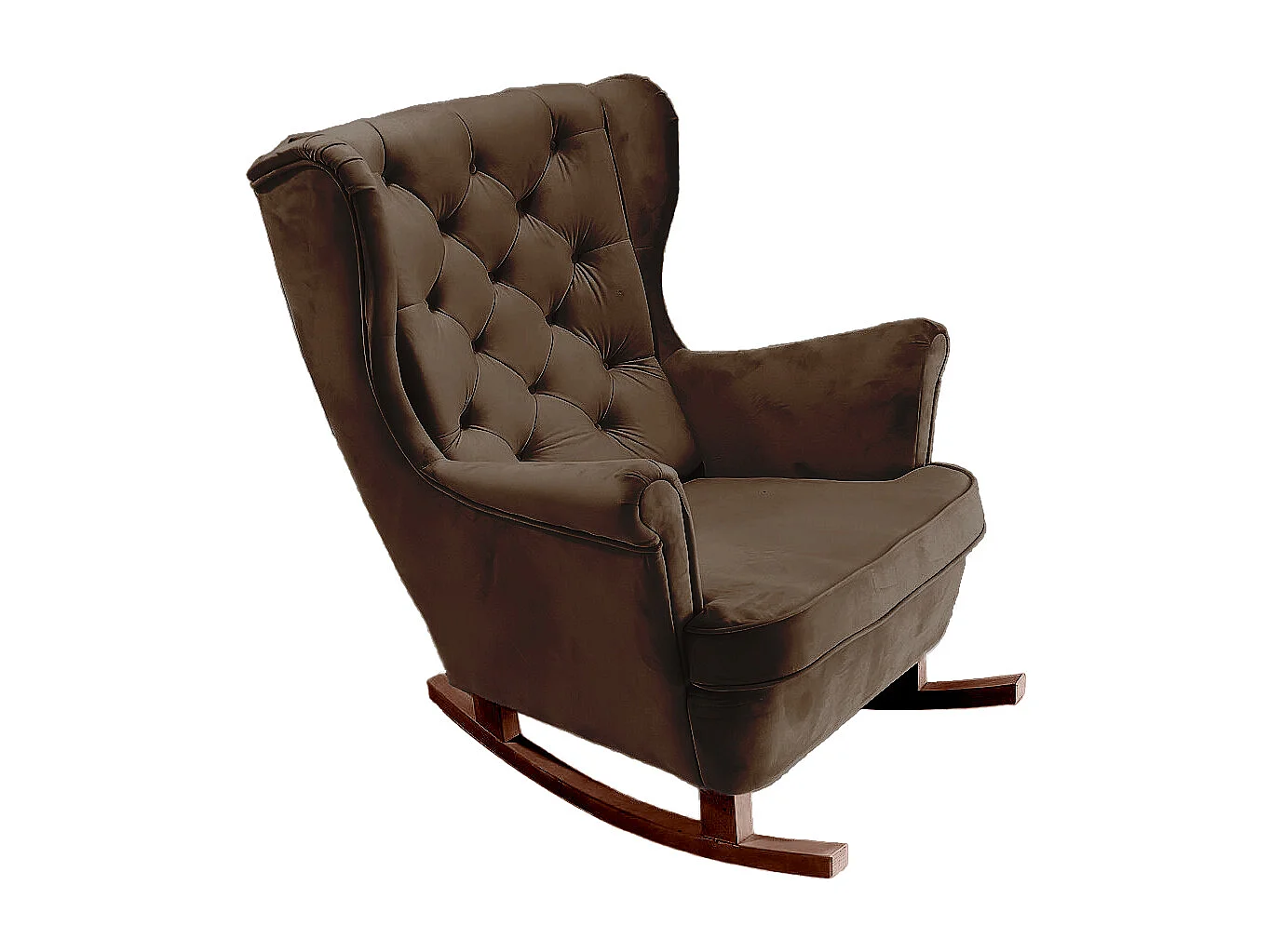 Fotel Relax z Tapicerowanym Siedzeniem i Podłokietnikami, Fotel TV 102x81x95cm Ciemnobrązowy_29827 3862669 - obrazek 1