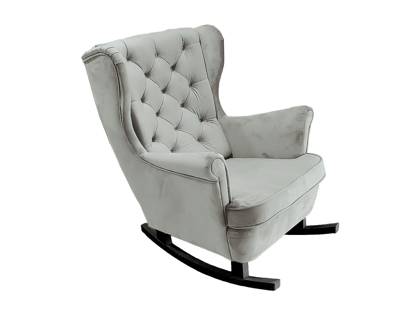 Fotel Relax z Tapicerowanym Siedzeniem i Podłokietnikami, Fotel TV 102x81x95cm Popiel_29855 3862675 - obrazek 1