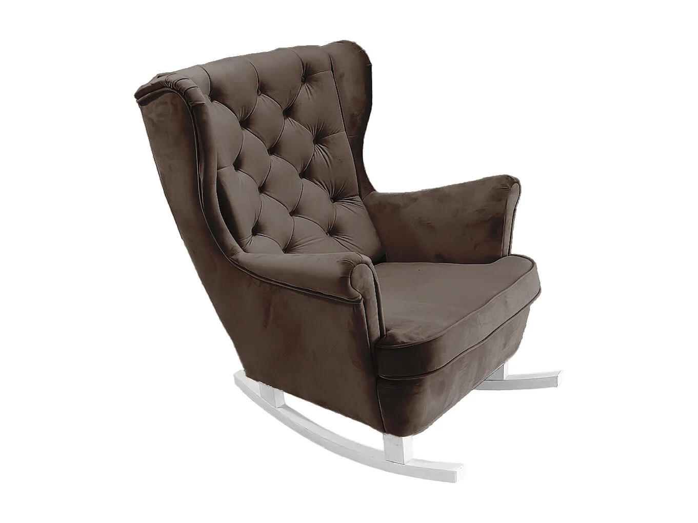 Fotel Relax z Tapicerowanym Siedzeniem i Podłokietnikami, Fotel TV 102x81x95cm Brązowy_29844 3862680 - obrazek 1