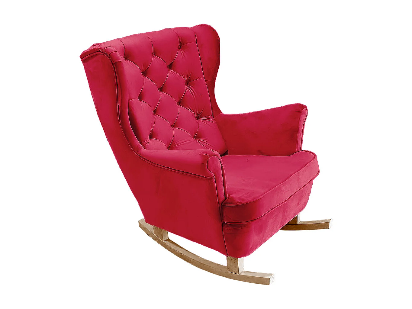 Fotel Relax z Tapicerowanym Siedzeniem i Podłokietnikami, Fotel TV 102x81x95cm Czerwony_29837 3862676 - obrazek 1