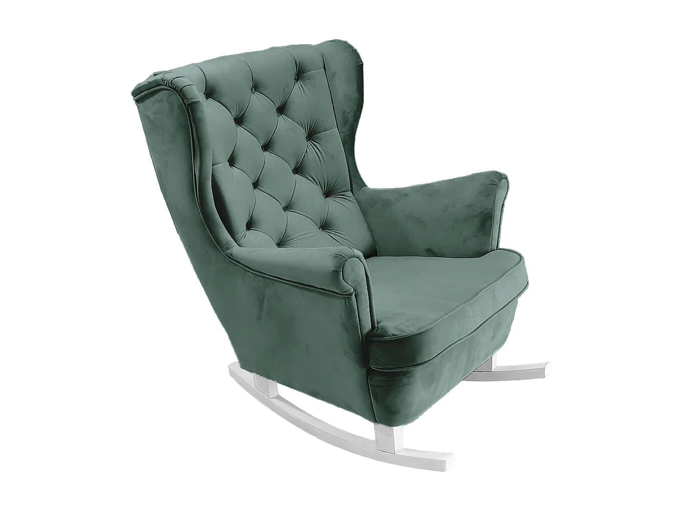 Fotel Relax z Tapicerowanym Siedzeniem i Podłokietnikami, Fotel TV 102x81x95cm Zielony_29853 3862682 - obrazek 1