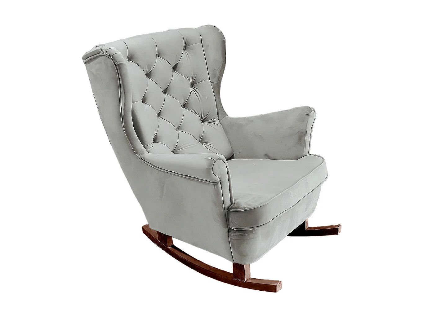 Fotel Relax z Tapicerowanym Siedzeniem i Podłokietnikami, Fotel TV 102x81x95cm Popiel_29855 3862685 - obrazek 1