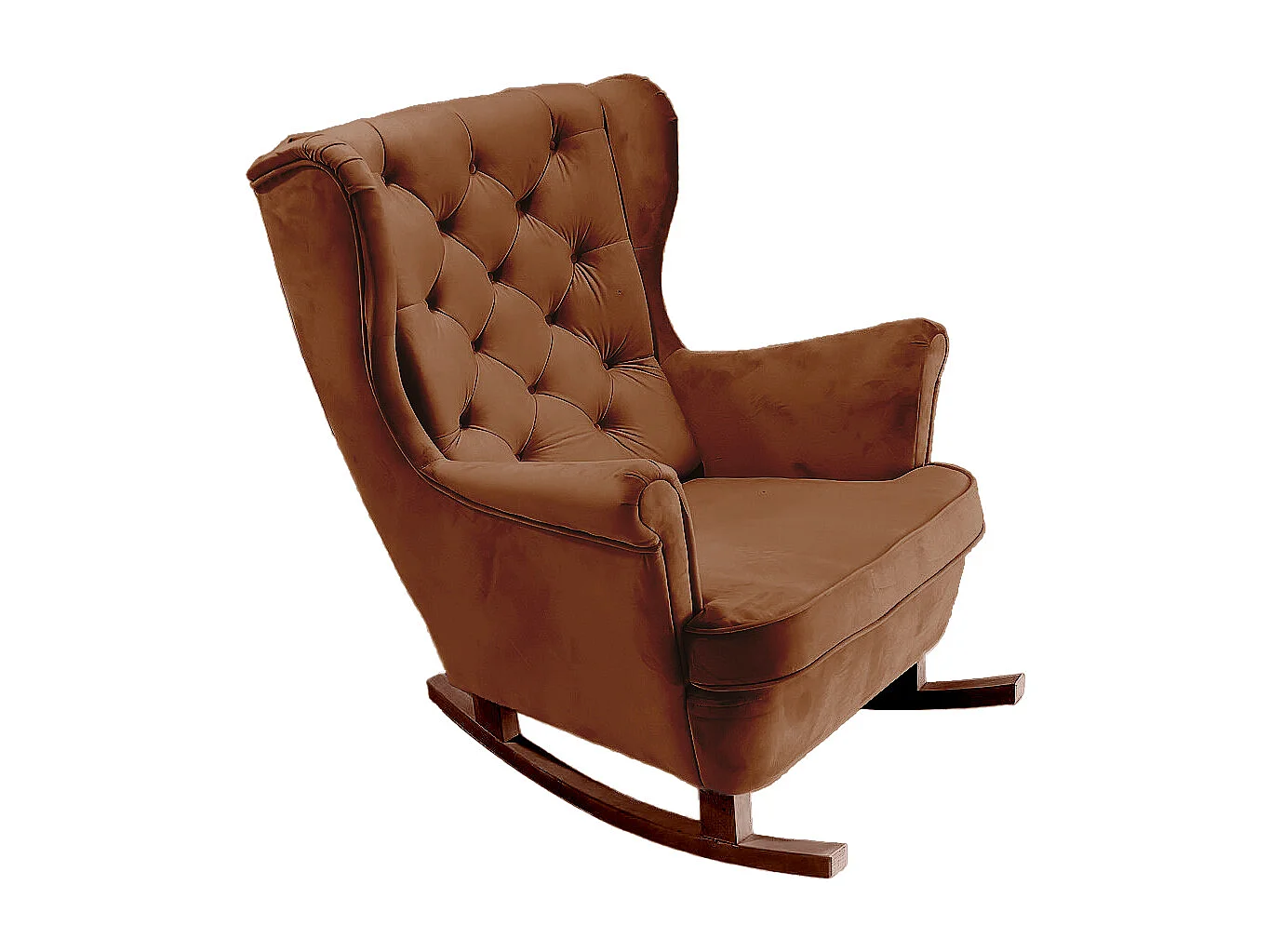 Fotel Relax z Tapicerowanym Siedzeniem i Podłokietnikami, Fotel TV 102x81x95cm Ciemnobrązowy_29828 3862690 - obrazek 1