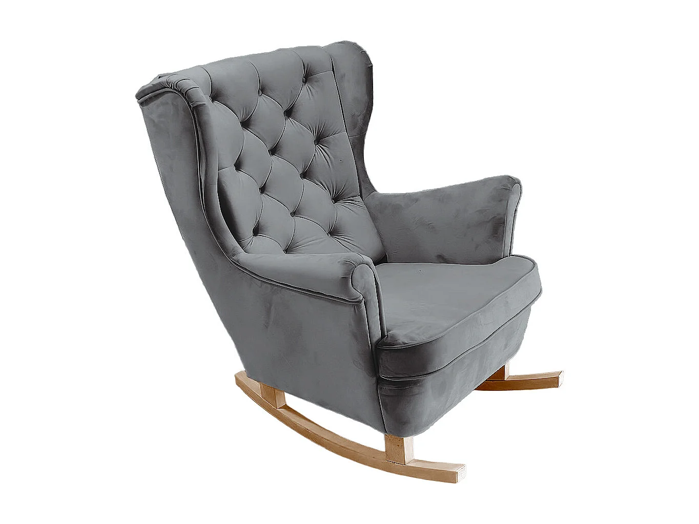 Fotel Relax z Tapicerowanym Siedzeniem i Podłokietnikami, Fotel TV 102x81x95cm Popiel_29858 3862697 - obrazek 1