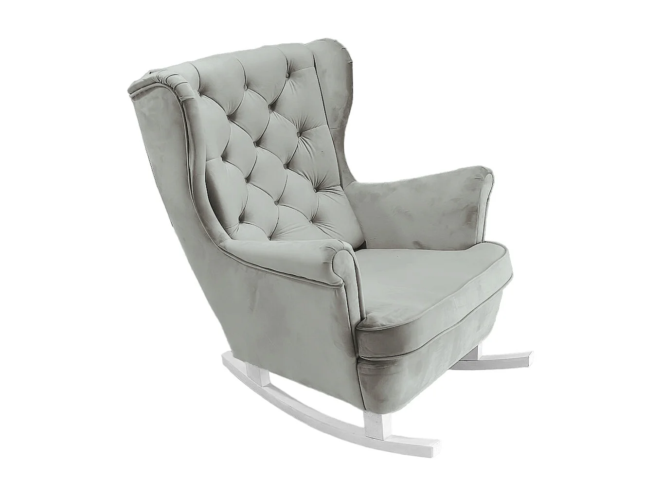 Fotel Relax z Tapicerowanym Siedzeniem i Podłokietnikami, Fotel TV 102x81x95cm Popiel_29855 3862698 - obrazek 1