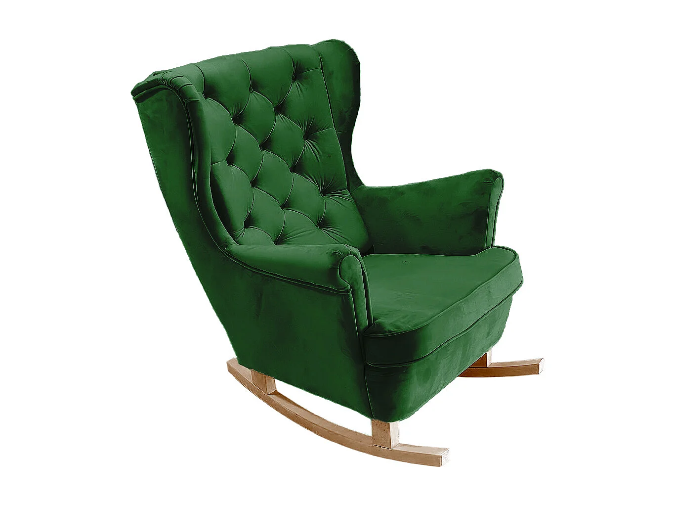Fotel Relax z Tapicerowanym Siedzeniem i Podłokietnikami, Fotel TV 102x81x95cm Zielony_29849 3862702 - obrazek 1