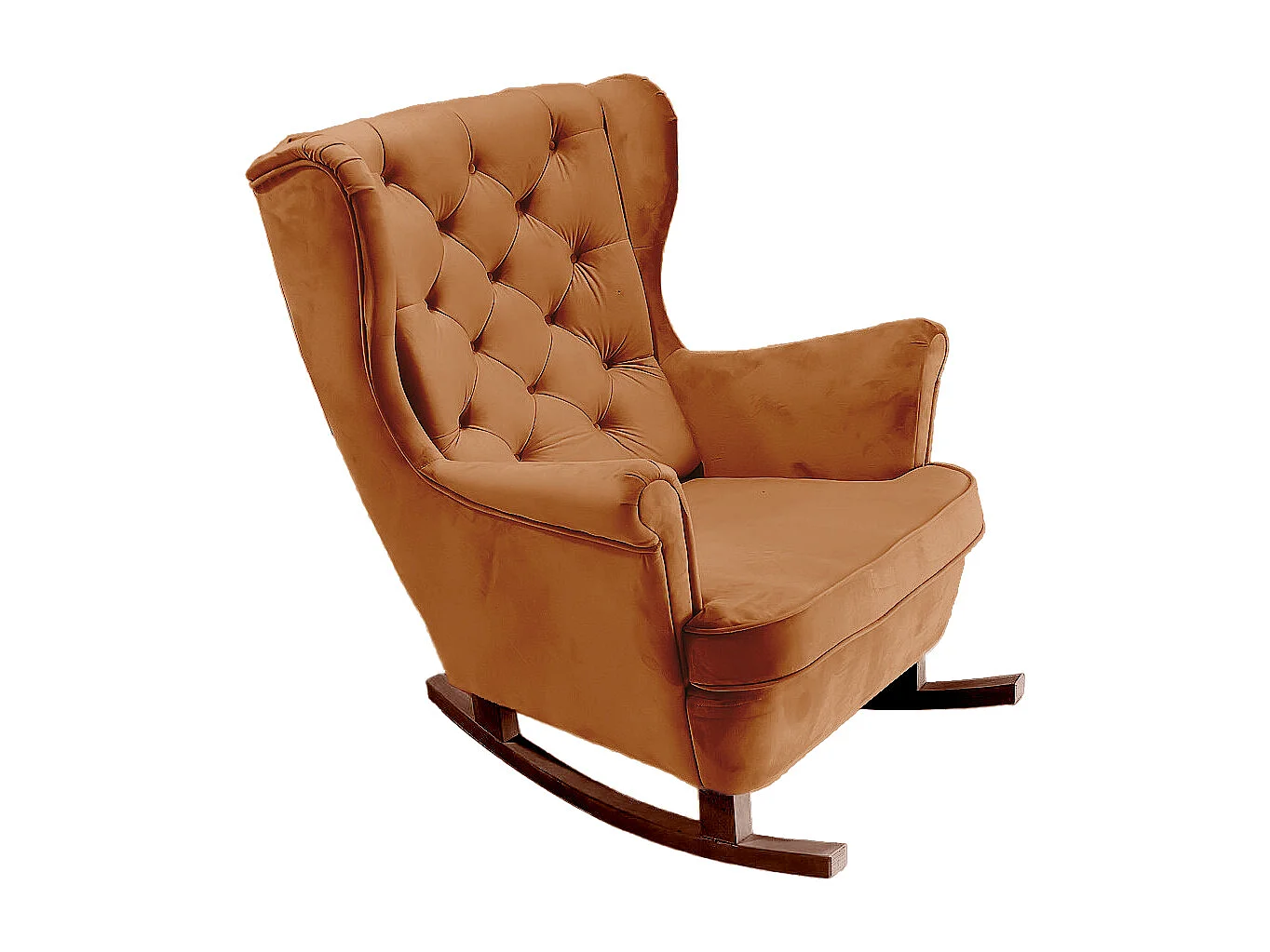 Fotel Relax z Tapicerowanym Siedzeniem i Podłokietnikami, Fotel TV 102x81x95cm Pomarańczowy_29824 3862704 - obrazek 1