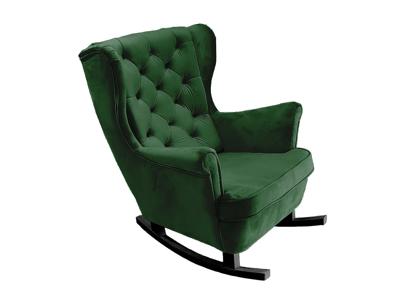 Fotel Relax z Tapicerowanym Siedzeniem i Podłokietnikami, Fotel TV 102x81x95cm Zielony_29848 3862707 - obrazek 1