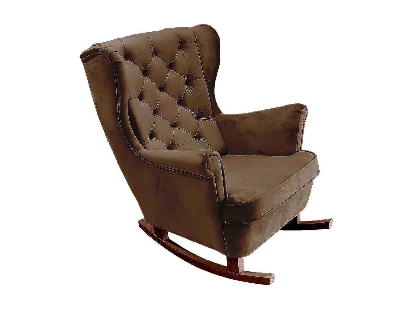 Fotel Relax z Tapicerowanym Siedzeniem i Podłokietnikami, Fotel TV 102x81x95cm Ciemnobrązowy_29826 3862708 - obrazek 1