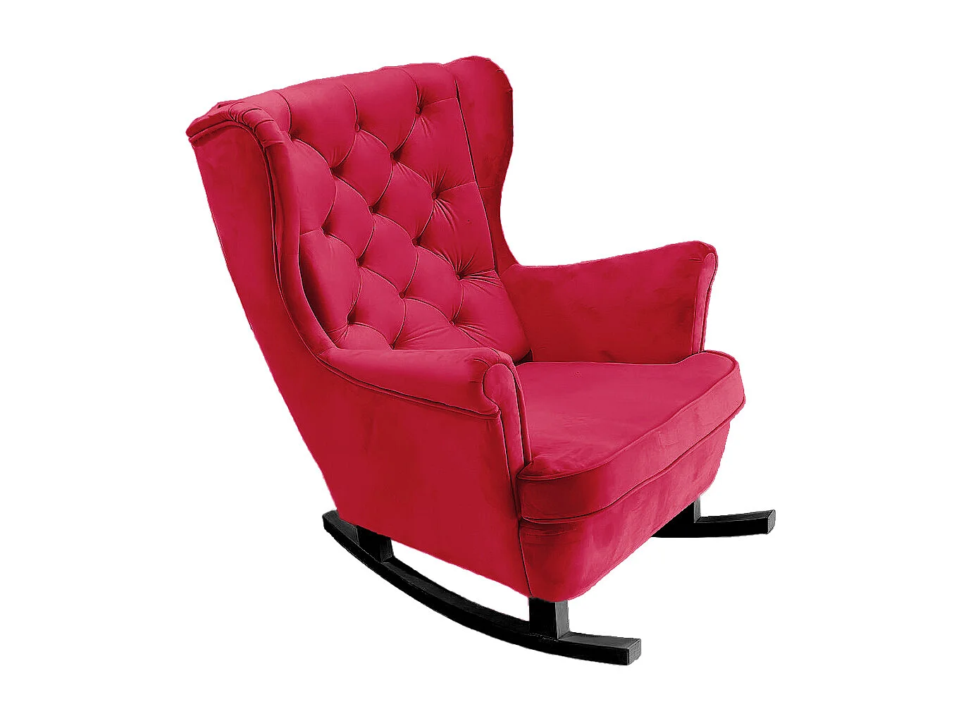 Fotel Relax z Tapicerowanym Siedzeniem i Podłokietnikami, Fotel TV 102x81x95cm Czerwony_29837 3862709 - obrazek 1