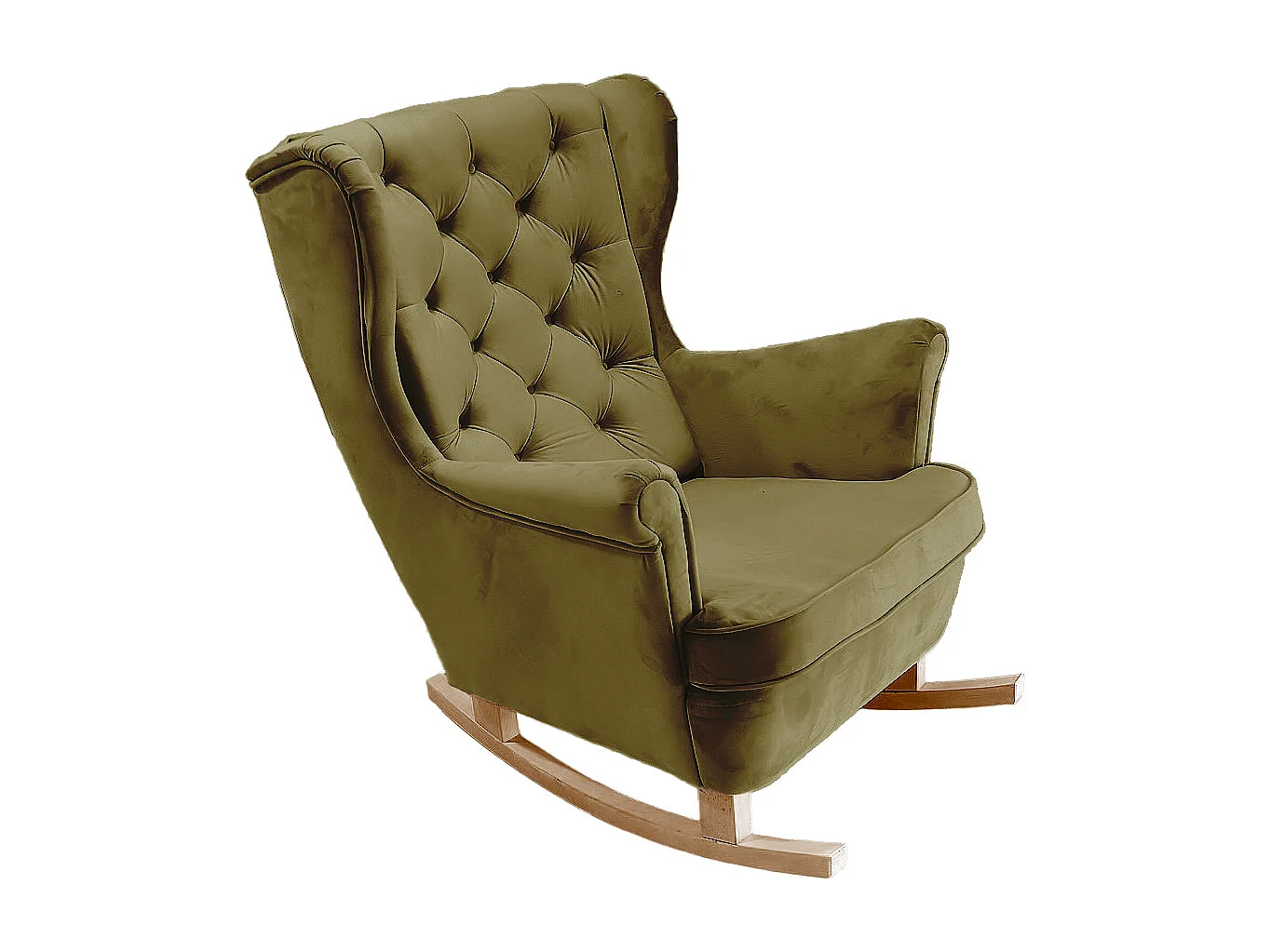 Fotel Relax z Tapicerowanym Siedzeniem i Podłokietnikami, Fotel TV 102x81x95cm Zielony_29845 3862710 - obrazek 1